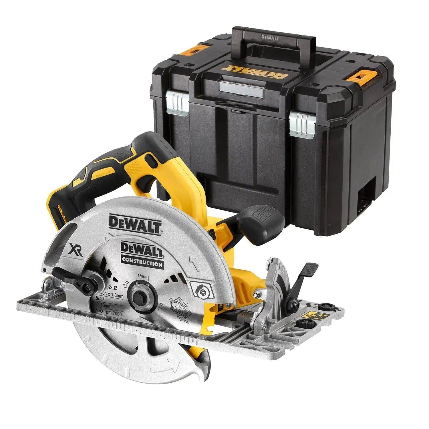 DeWalt 18V cirkelzaag 184/58mm geschikt voor geleiderail DCS572NT-XJ