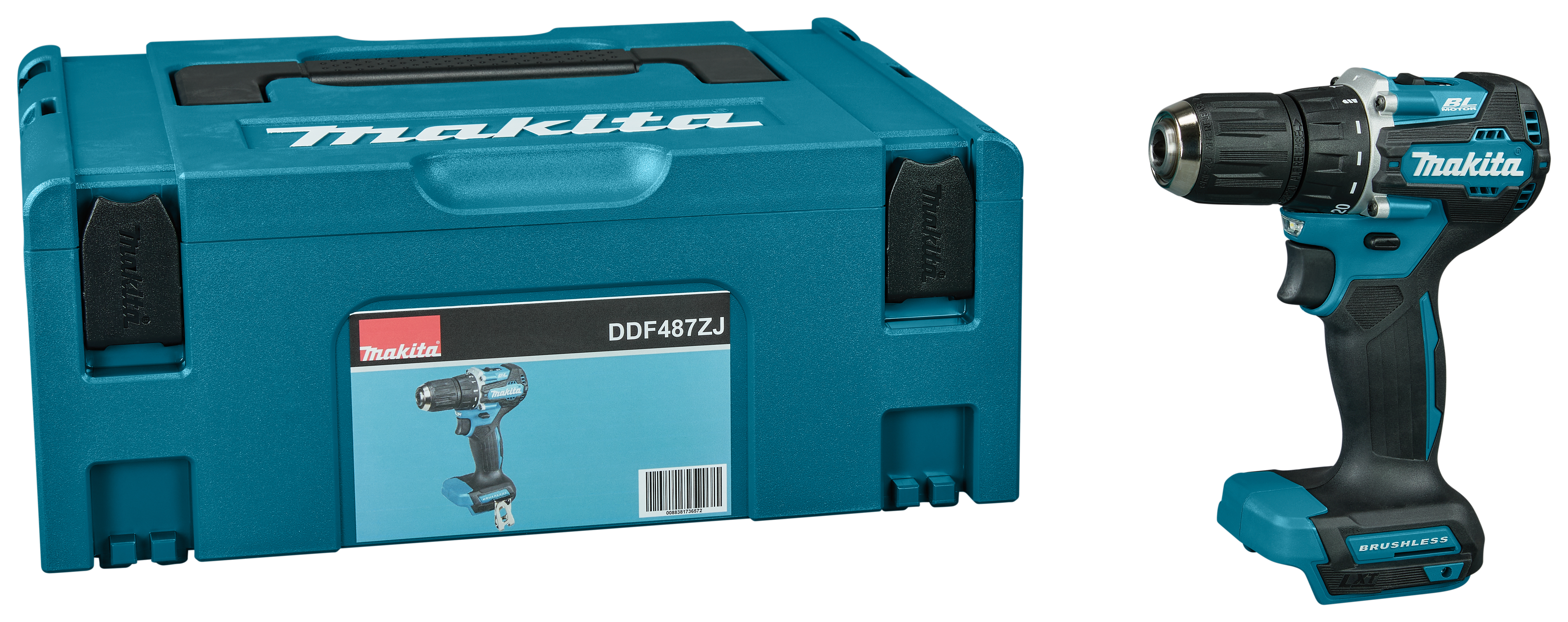 Makita boor-schroefmachine DDF487ZJ 18V 40Nm Mbox
