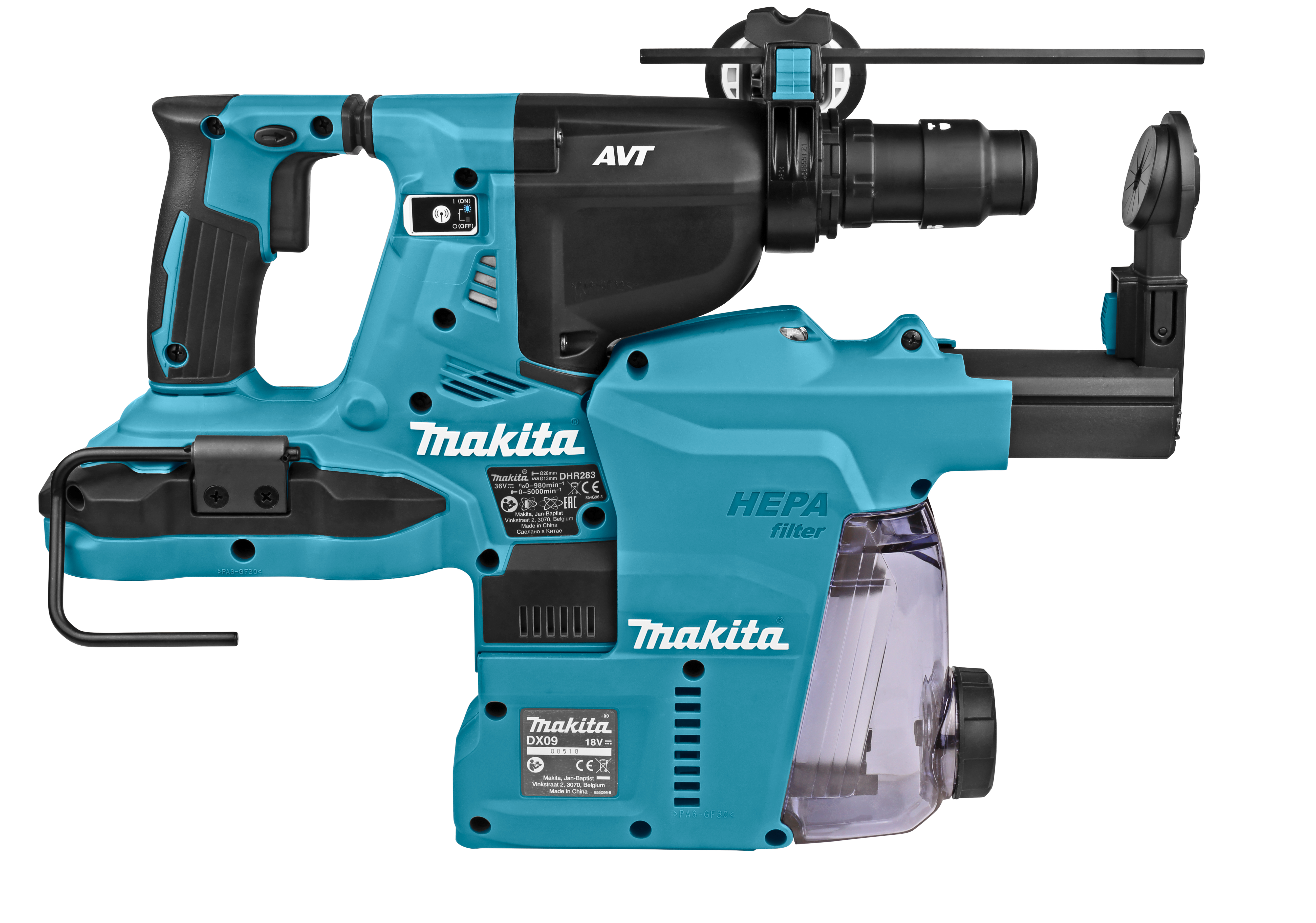 139430_Makita_combihamer_28mm_DHR283ZWJU_2x18V_2_9J_stofafzuiging_AWS_p4