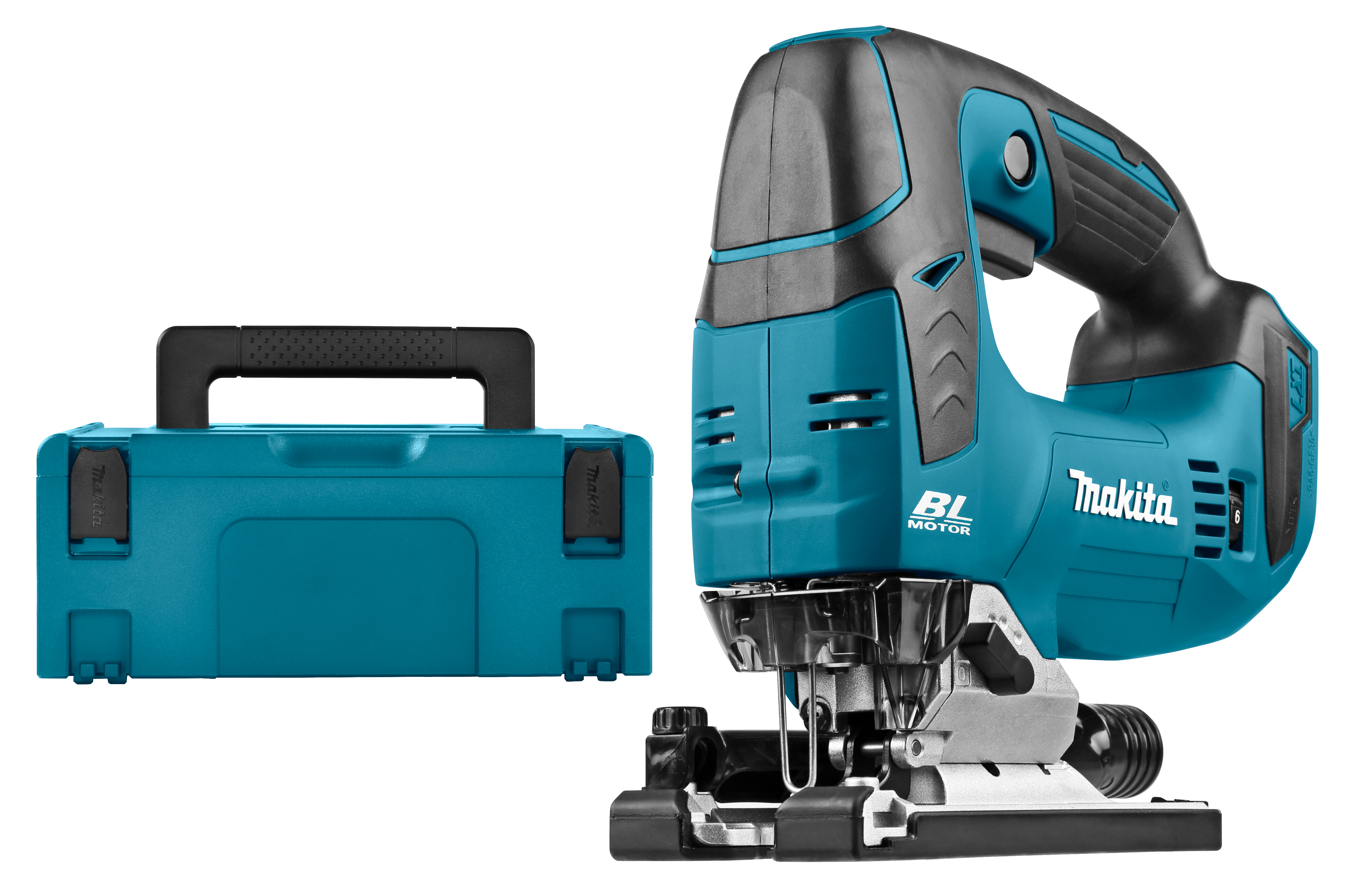 Makita 18V decoupeerzaag beugelgrip Klik systeem Mbox DJV182ZJ