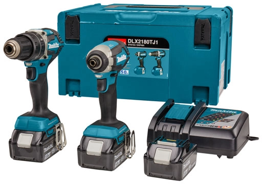 Makita combiset 2-delig DLX2180TJ1 18V 3x5.0Ah