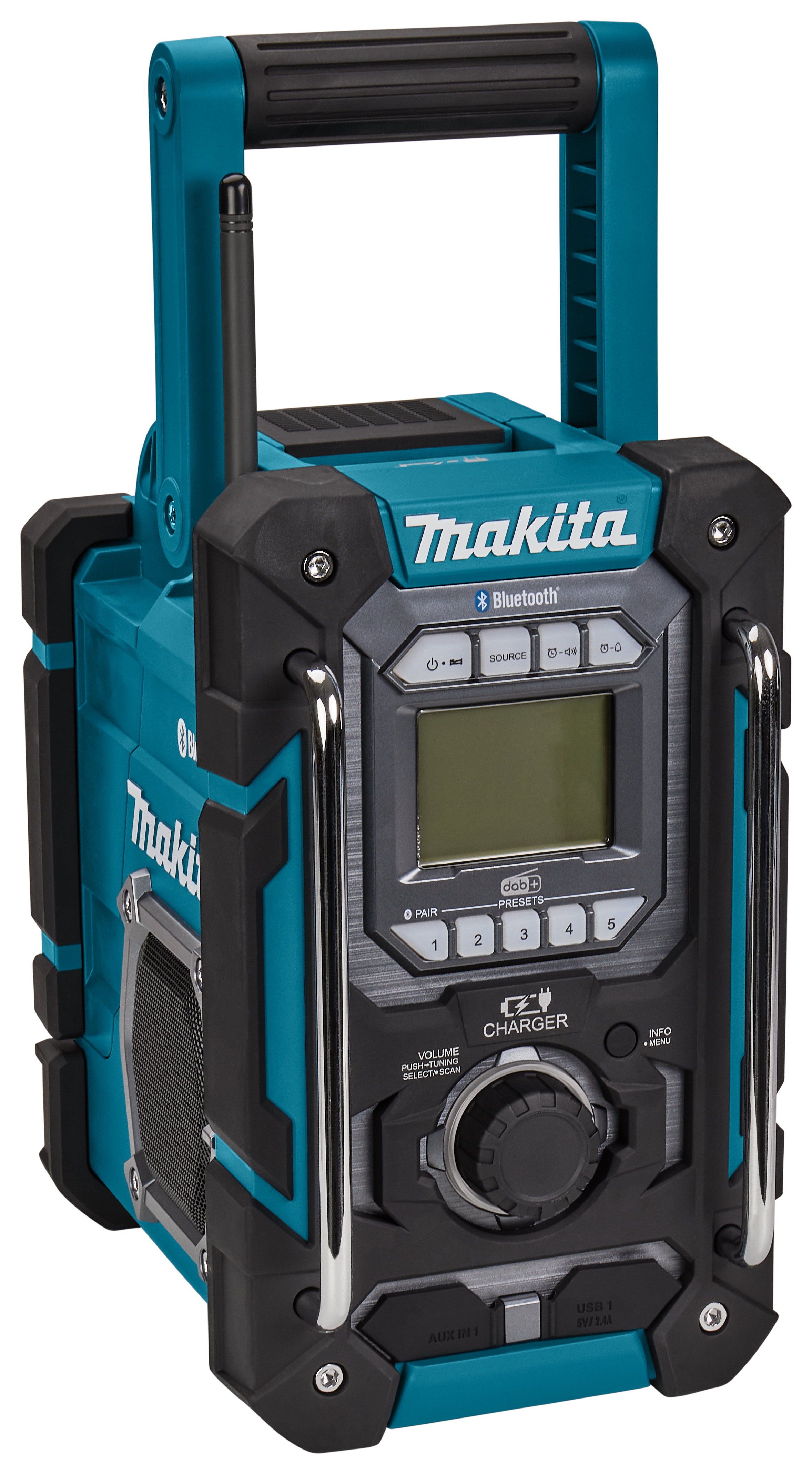 Makita 12-14-18V bouwradio FM-DAB+ Bluetooth met lader DMR301