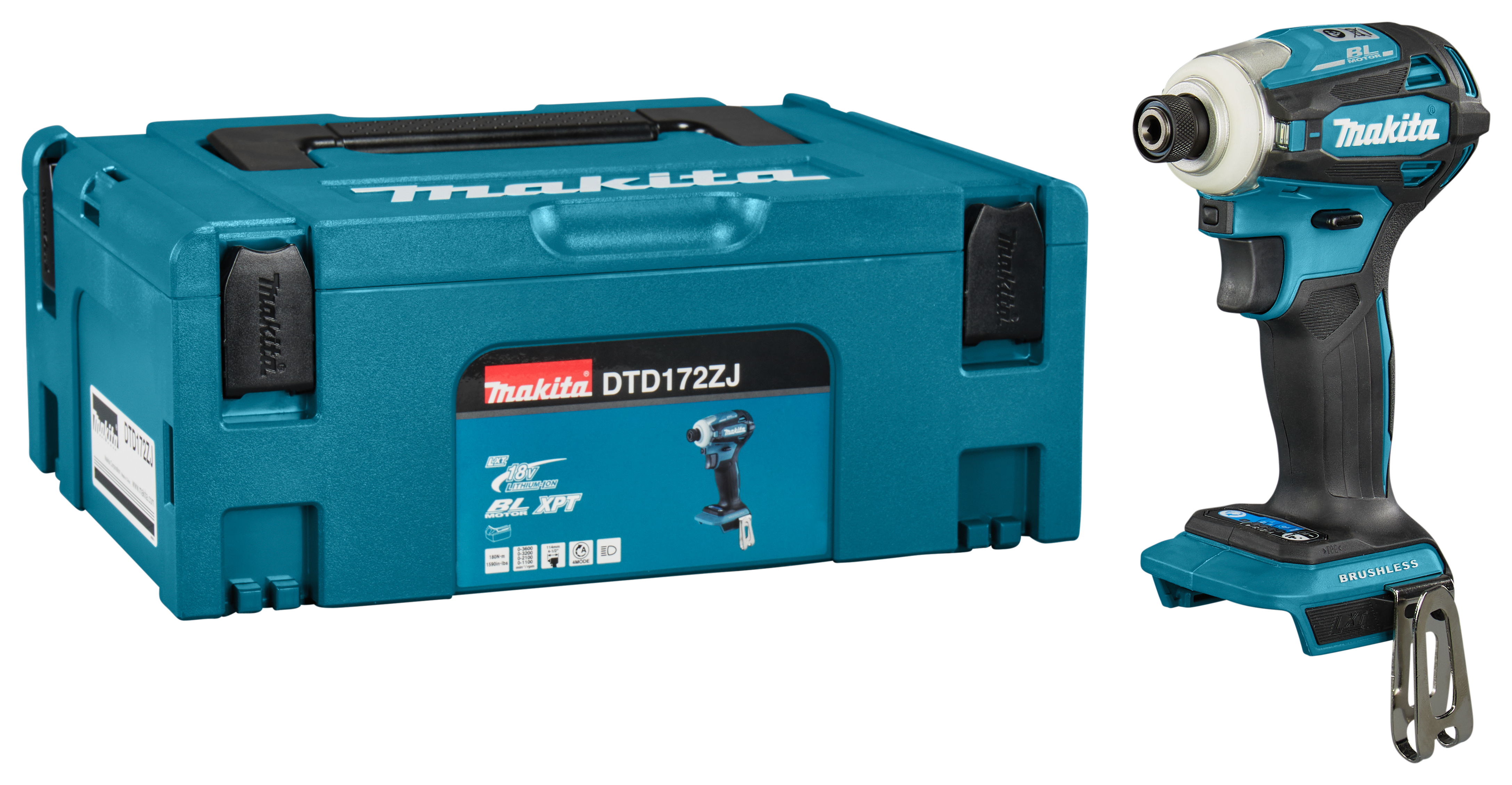 Makita slagschroevendraaier DTD172ZJ 18V 170Nm 3 standen Mbox