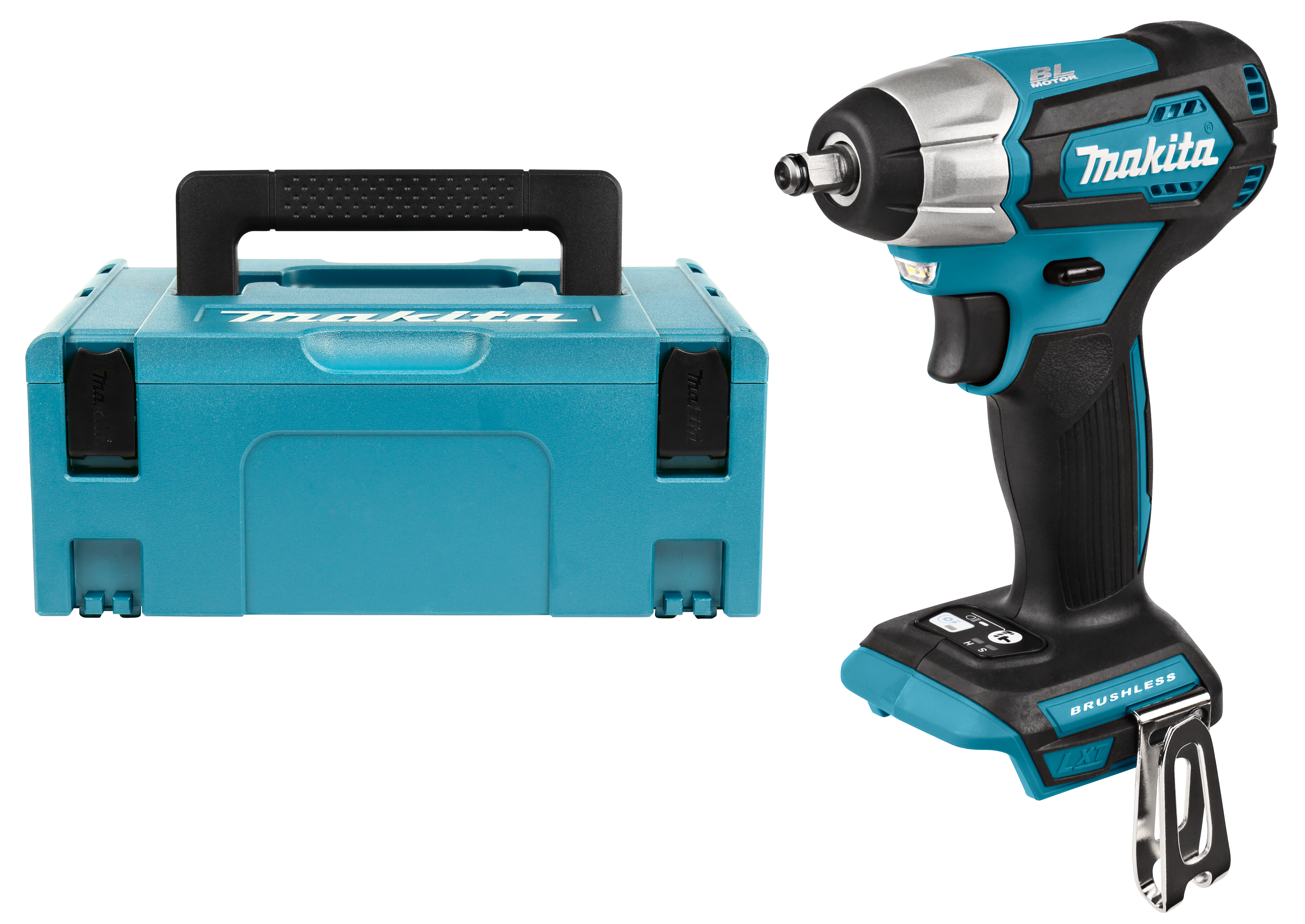 Makita slagmoersleutel 3/8″ DTW180ZJ 18V 180Nm frictiering