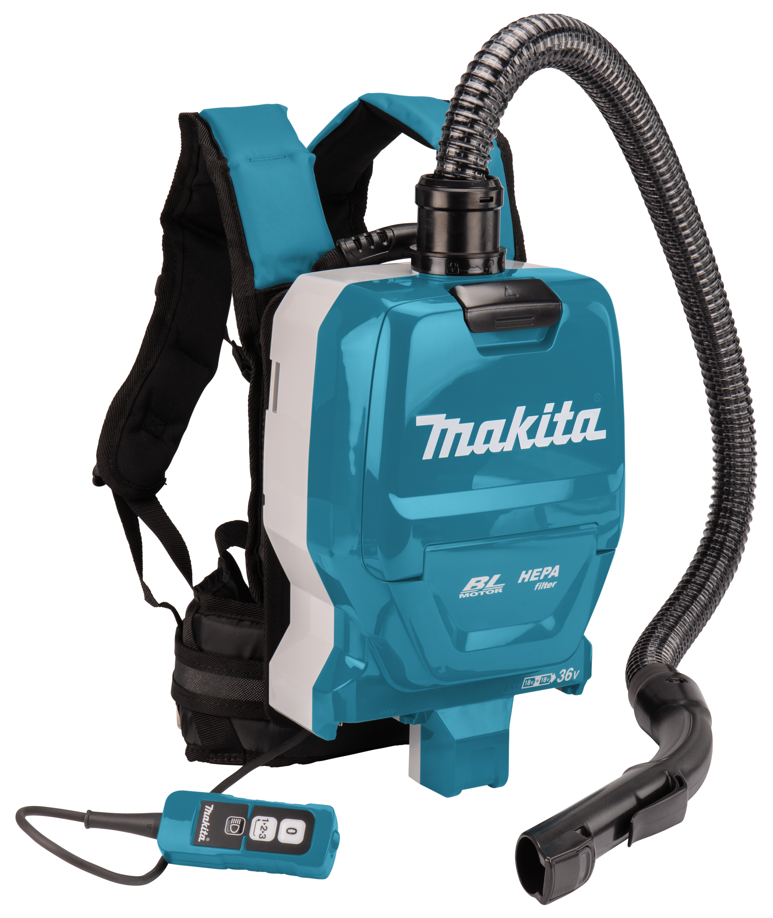 Makita rugstofzuiger DVC261ZX22 2x18V 2L 2000L-min