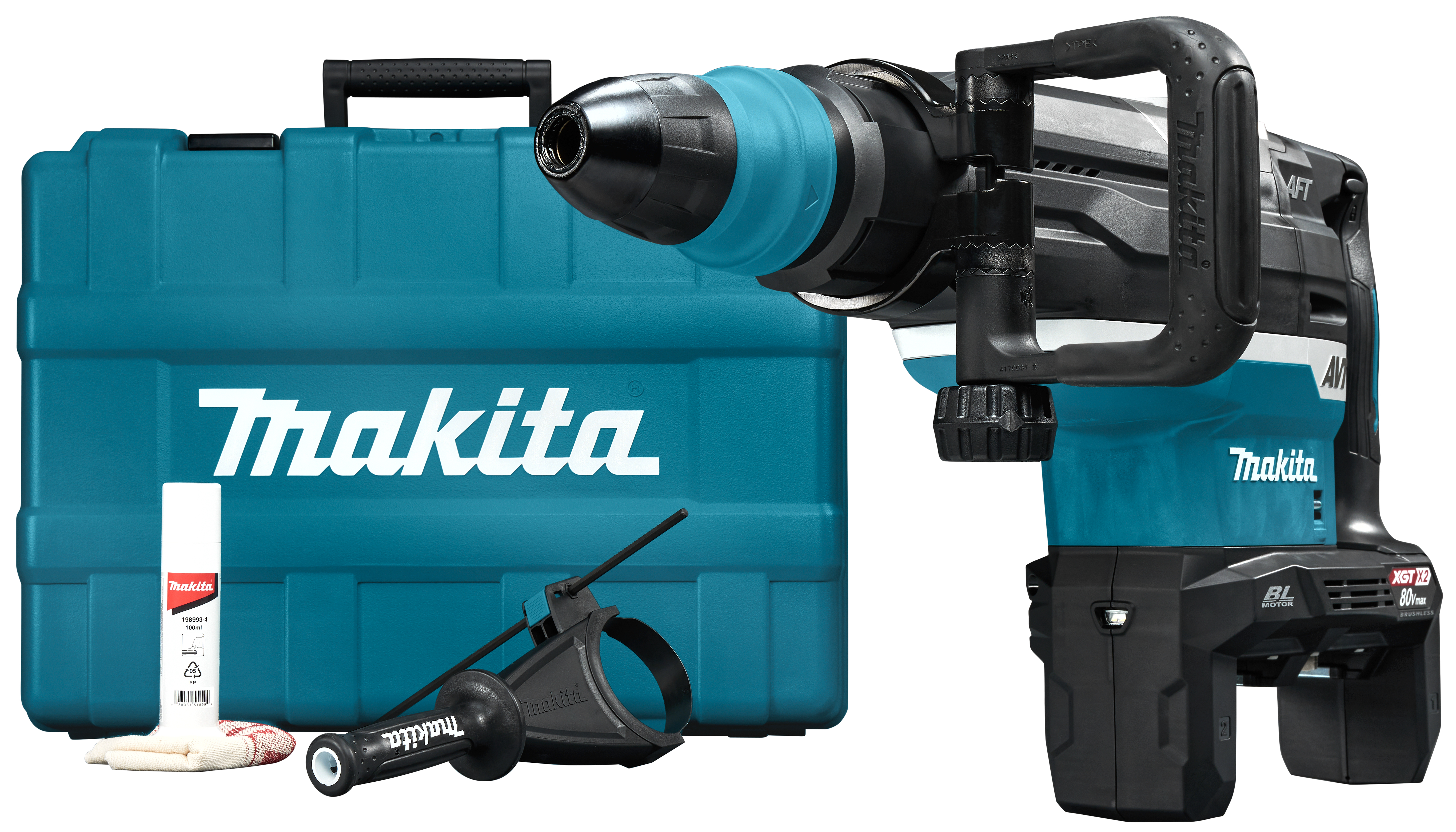 Makita combihamer 52mm HR006GZ 2x40V 21.4J AWS