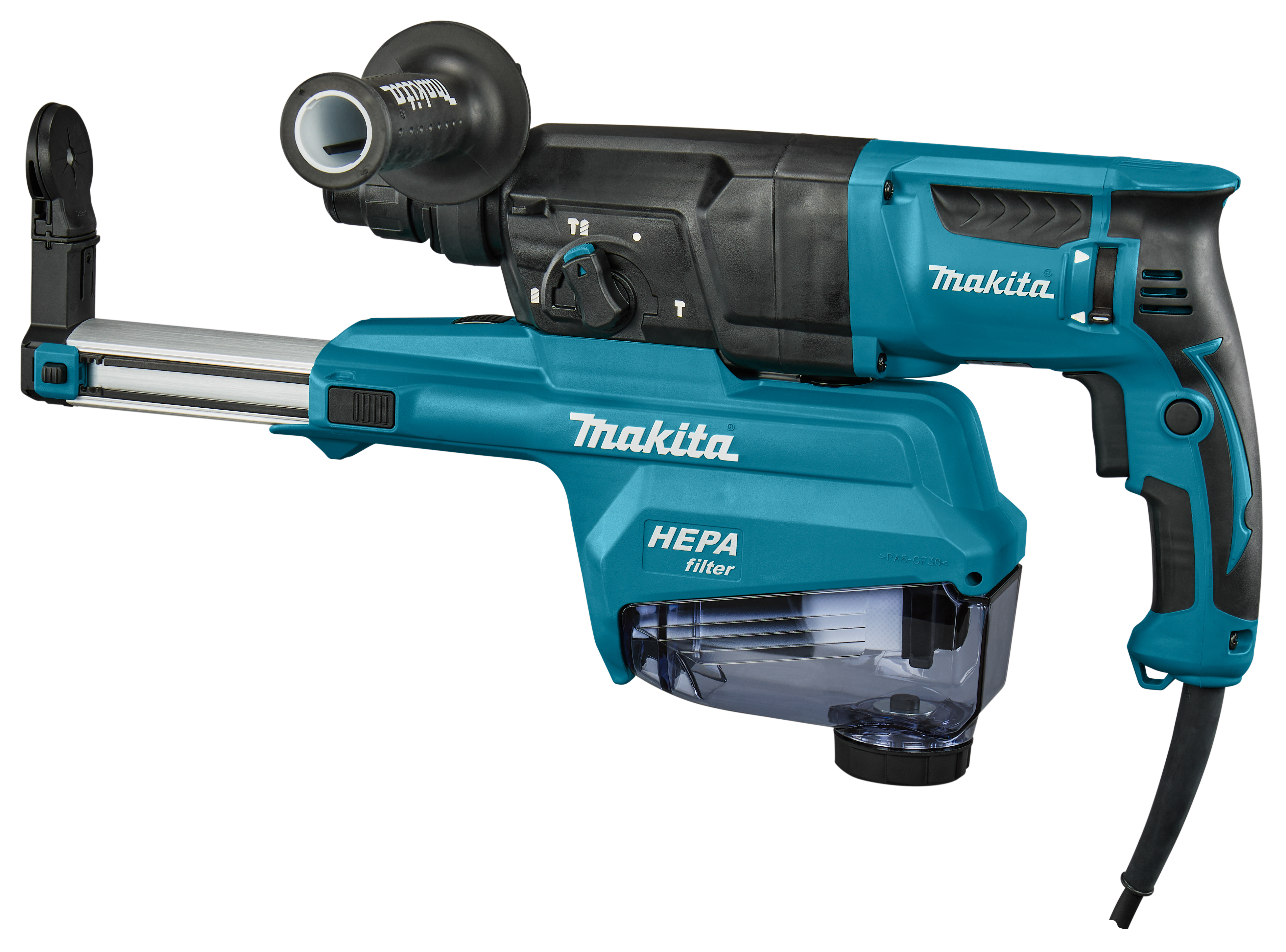 139748_Makita_230V_combihamer_26mm_SDS_plus_2_2J_stofafzuigunit_HR2652J_p4