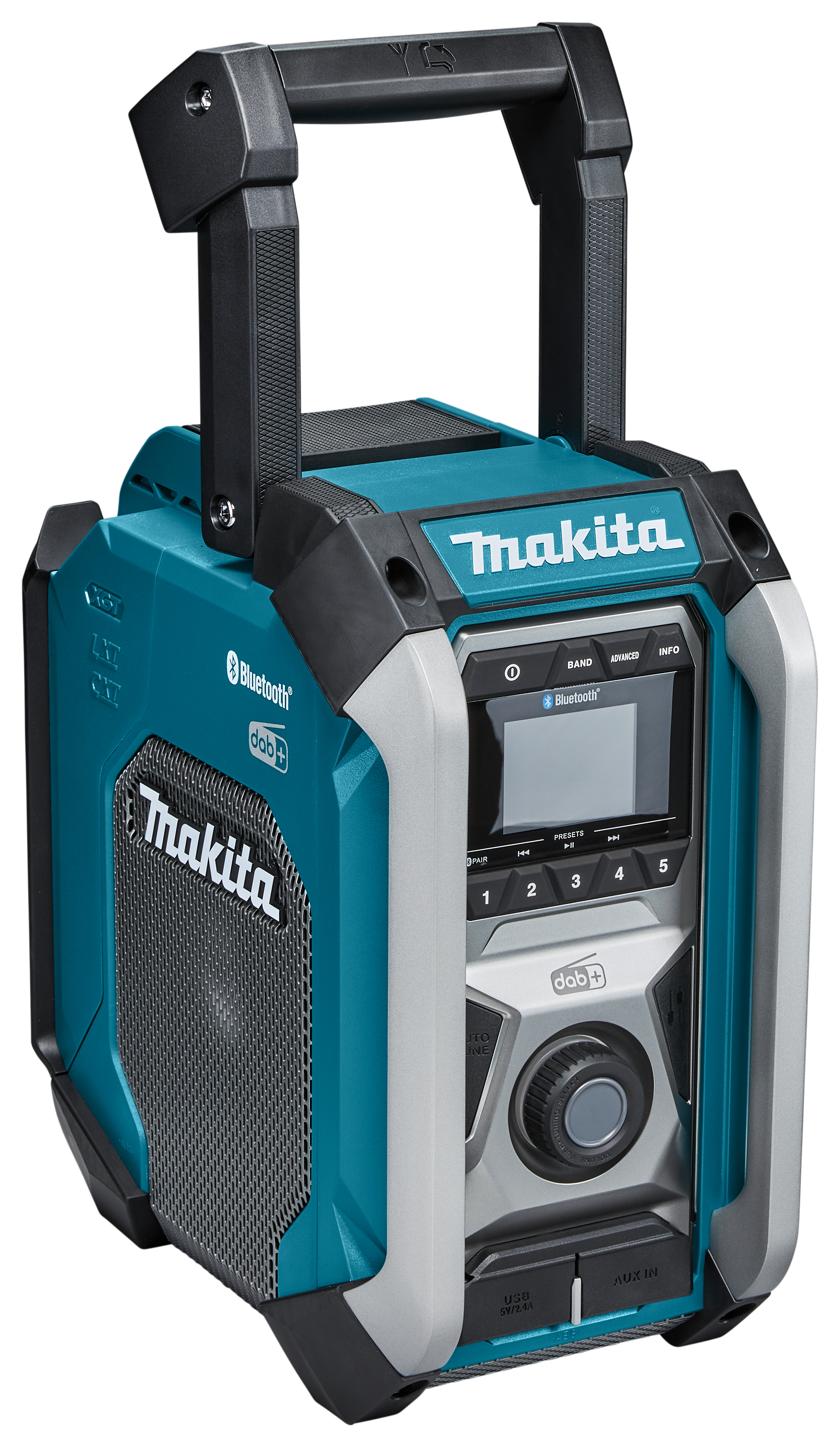 Makita 12-14-18-40V bouwradio met subwoofer FM-DAB+ Bluetooth MR007GZ