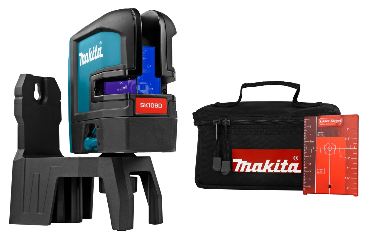 Makita kruislijnlaser SK106DZ rood met 4 punten 12V