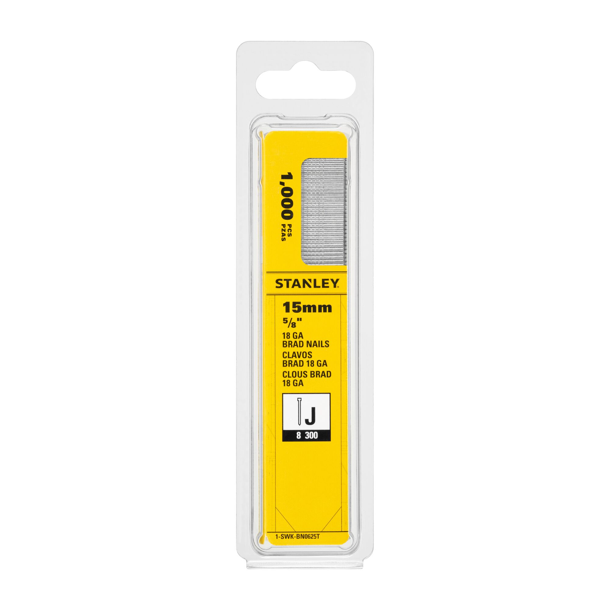 Stanley Nagels 15mm Type J 1000 stuks 1-SWK-BN0625T