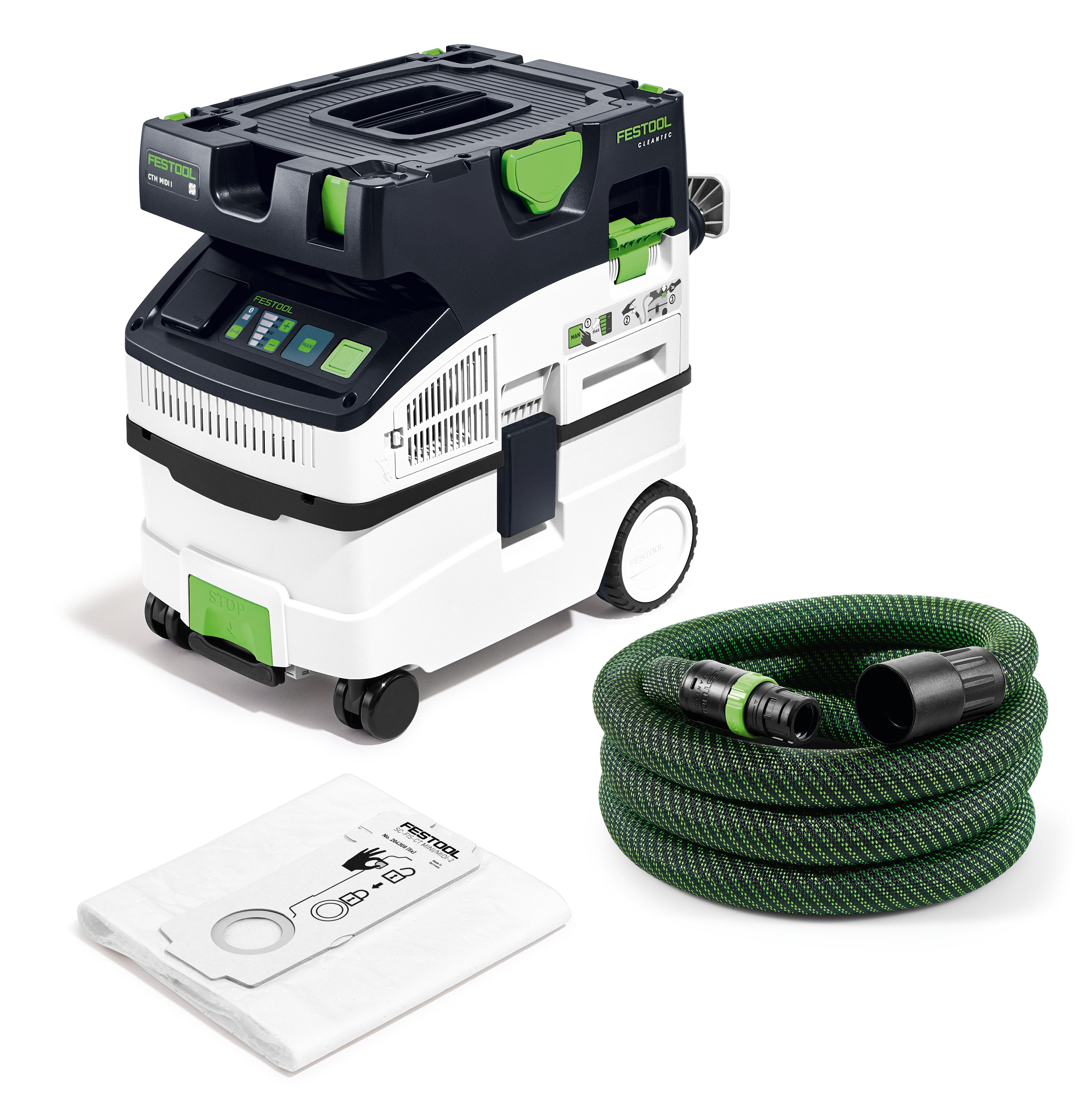 Festool stofzuiger 15L 1200W CLEANTEC CTM MIDI I