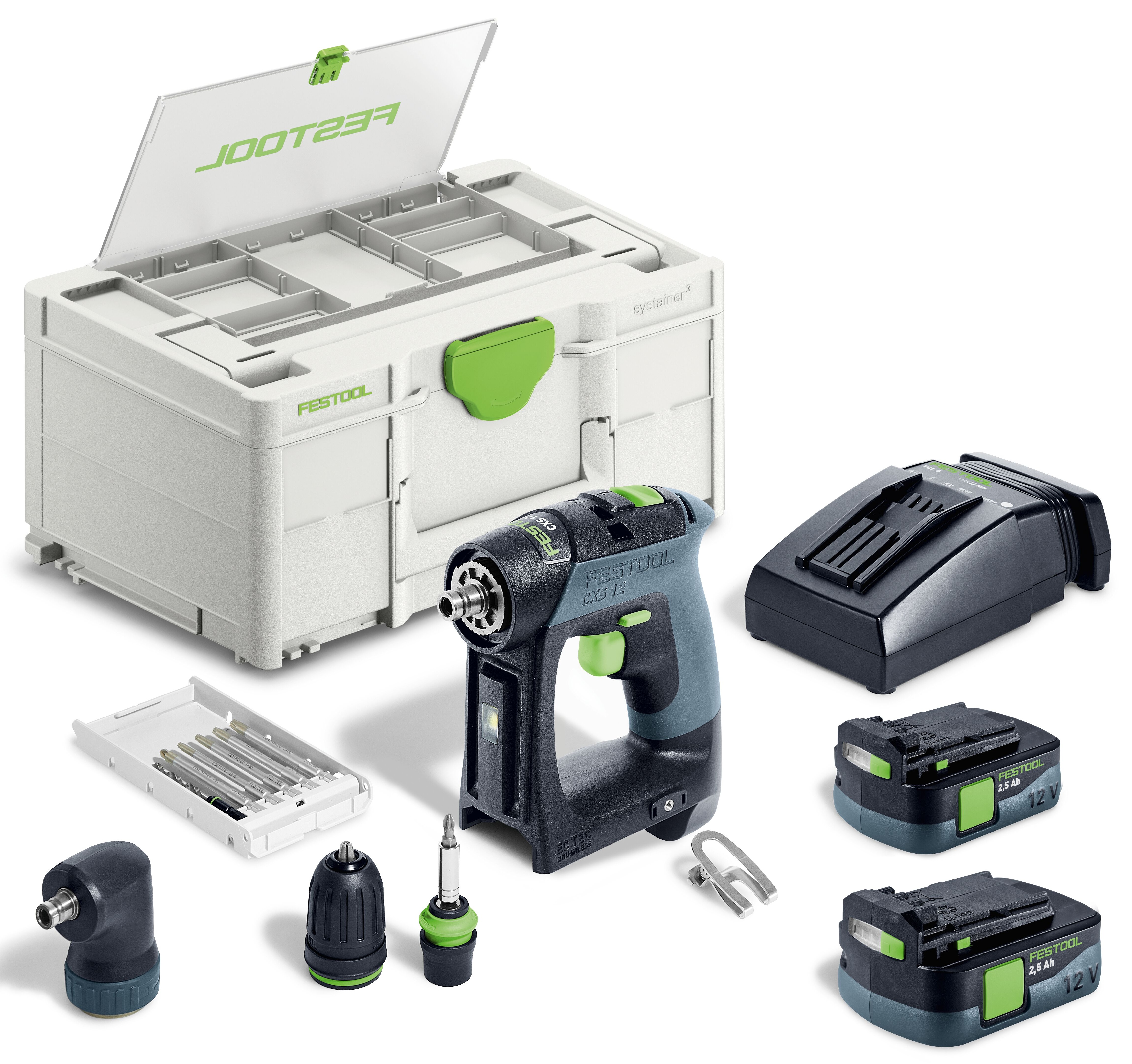 Festool 12V boor-schroefmachine CXS 12 2,5-Set