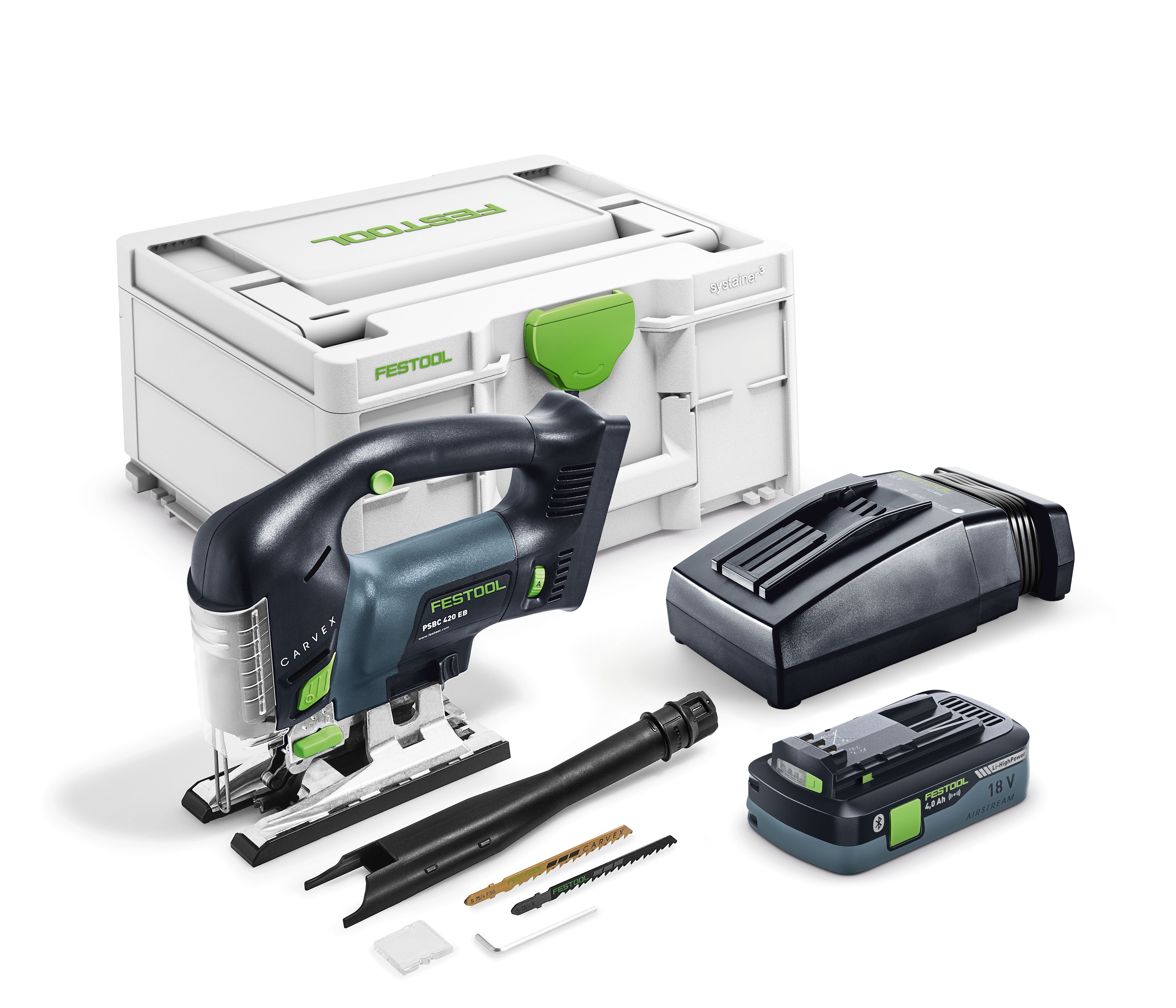 Festool 18V decoupeerzaag beugelgrip CARVEX PSBC 420 HPC4,0 EBI-Plus