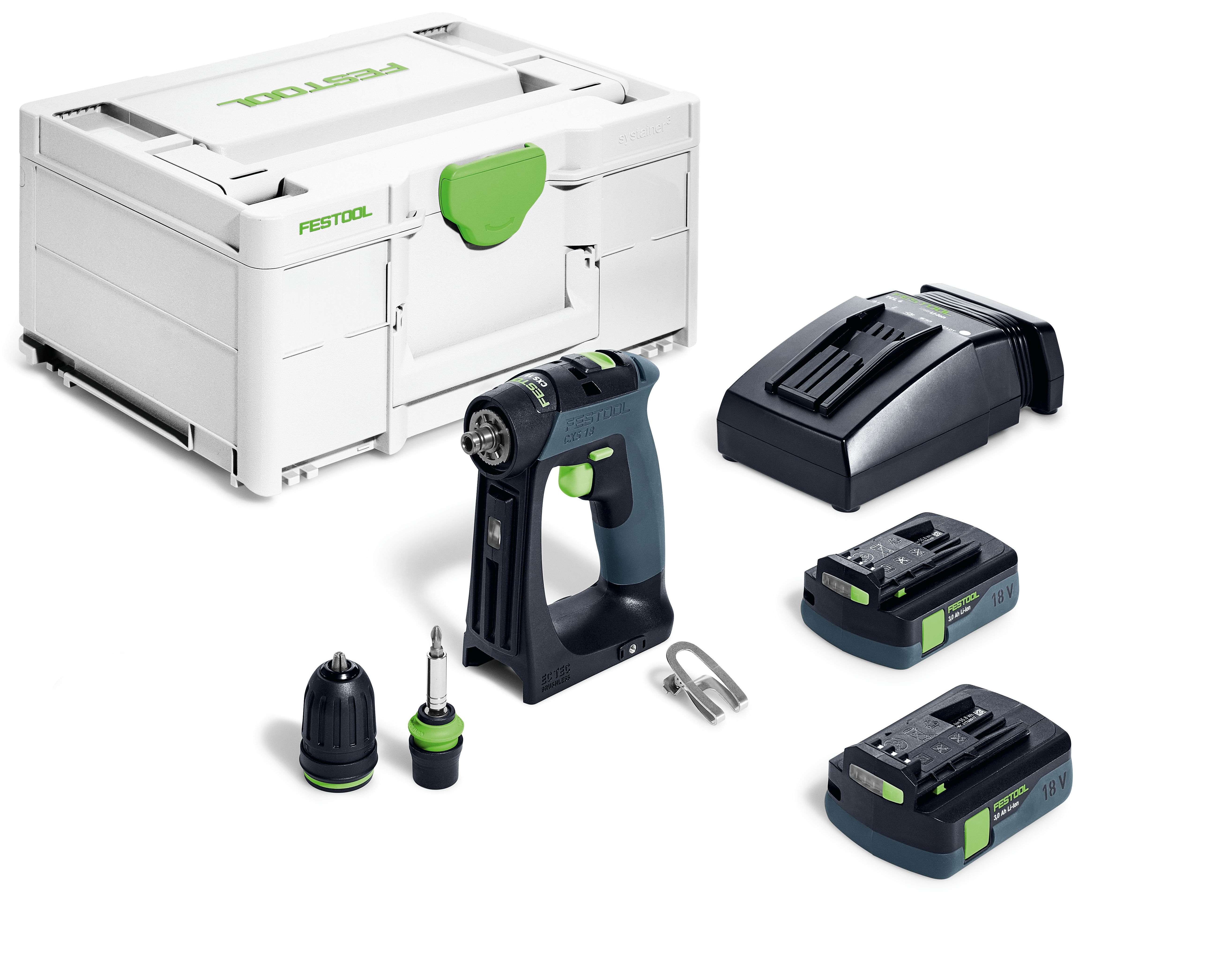 Festool 18V boor-schroefmachine 40Nm CXS 18 C 3,0-Plus