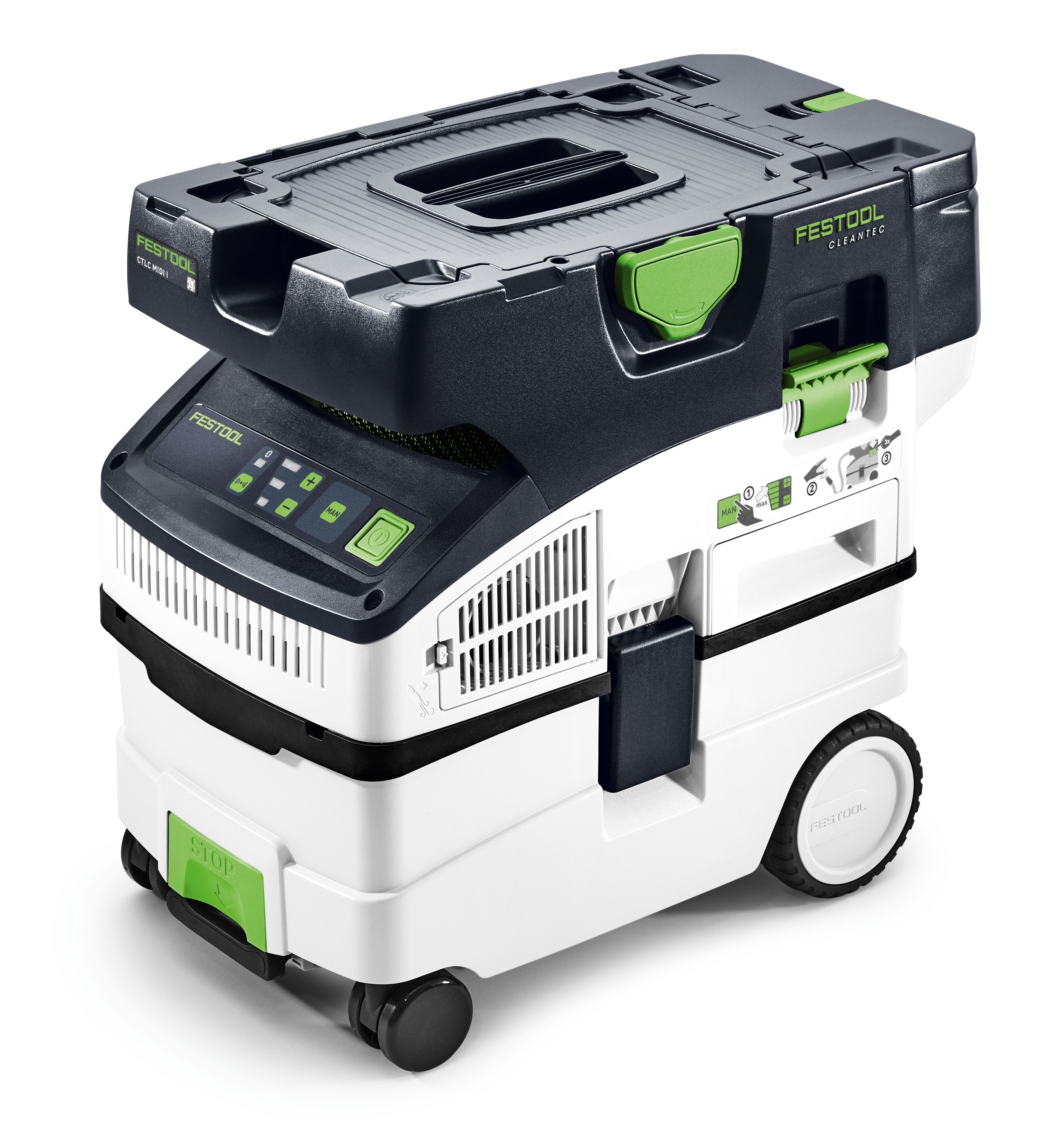 Festool 2x18V stofzuiger 15L CLEANTEC CTLC MIDI I-Basic