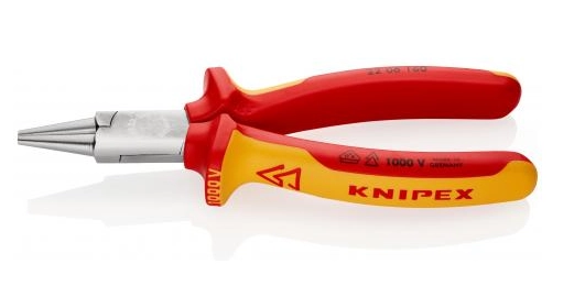 Knipex Rondbuigtang verchr./comfort 160 mm VDE