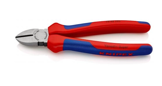 Knipex Zijsnijtang gepolijst/comfort 180 mm