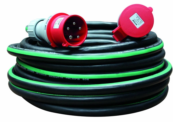 Krachtstroomkabel Aluprene 5 x 6 63A | 12.5 meter