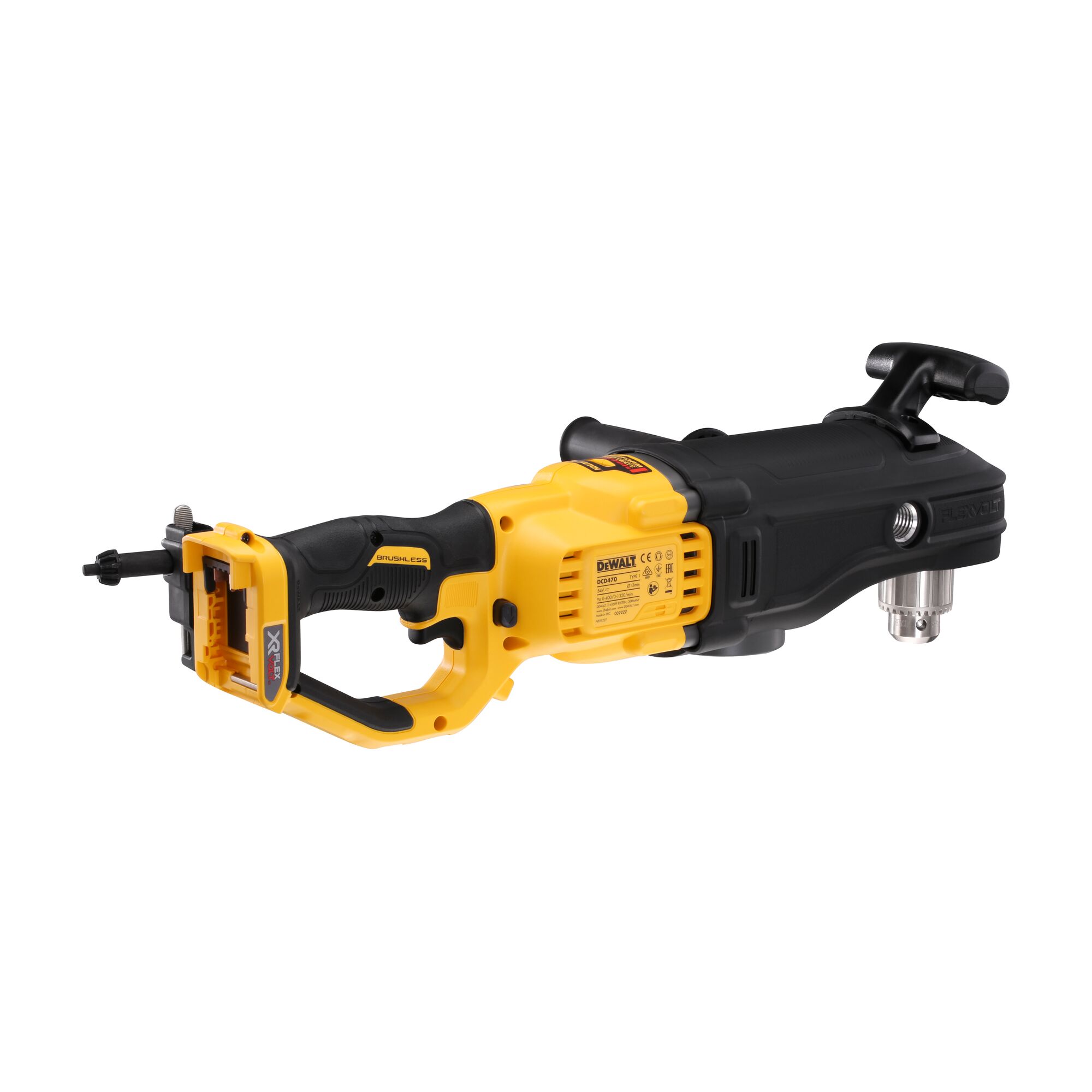 145307_Dewalt_54V_haakse_boormachine_269Nm_Flexvolt_2_snelheden_DCD470N_XJ_p3