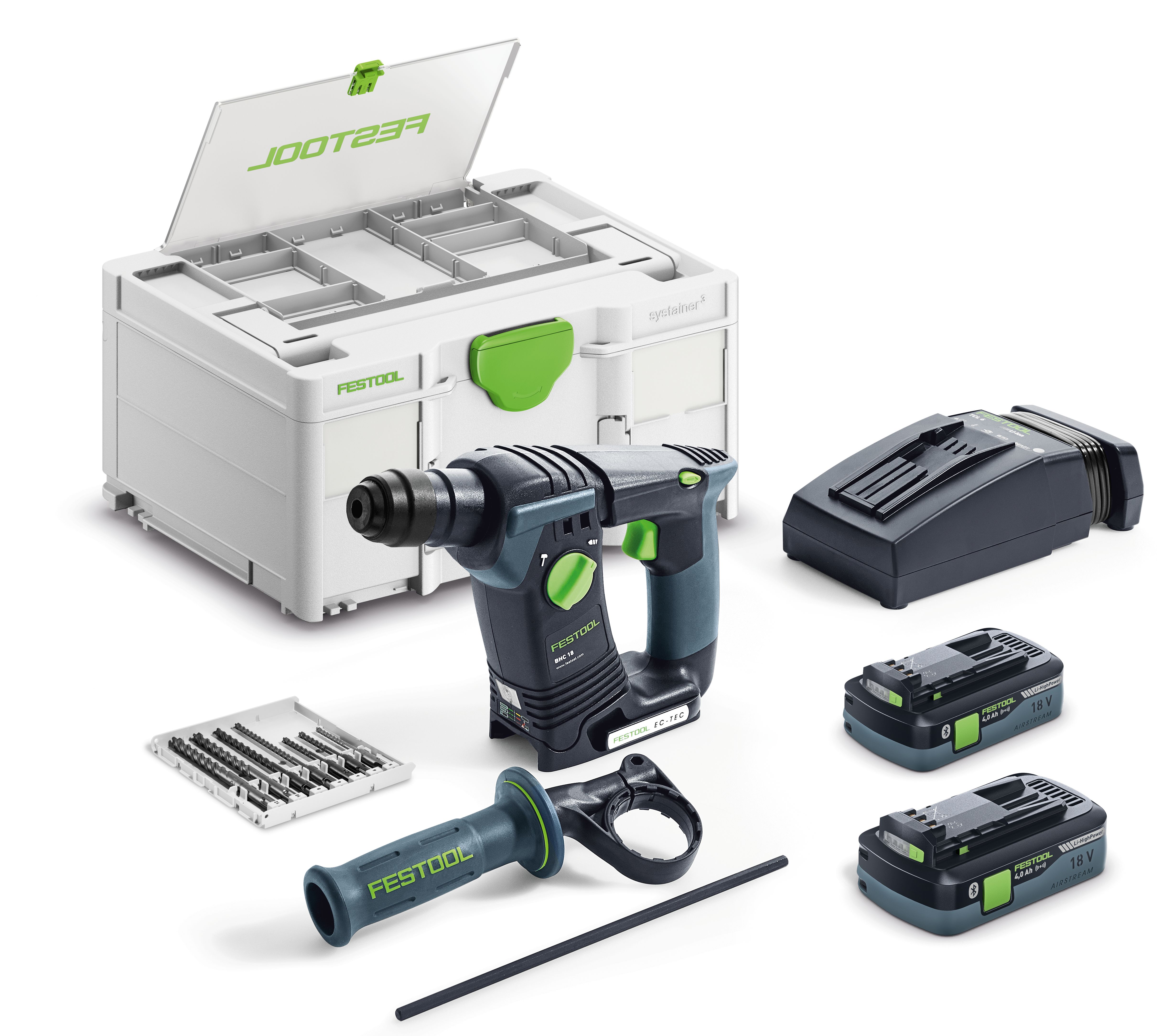 Festool 18V boorhamer 18mm SDS-plus 1.8J BHC 18 HPC 4,0 I-Plus