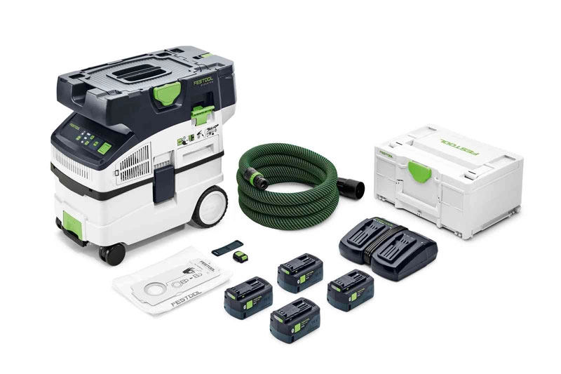 Festool 2x18V stofzuiger 15L CLEANTEC CTLC MIDI I-Plus
