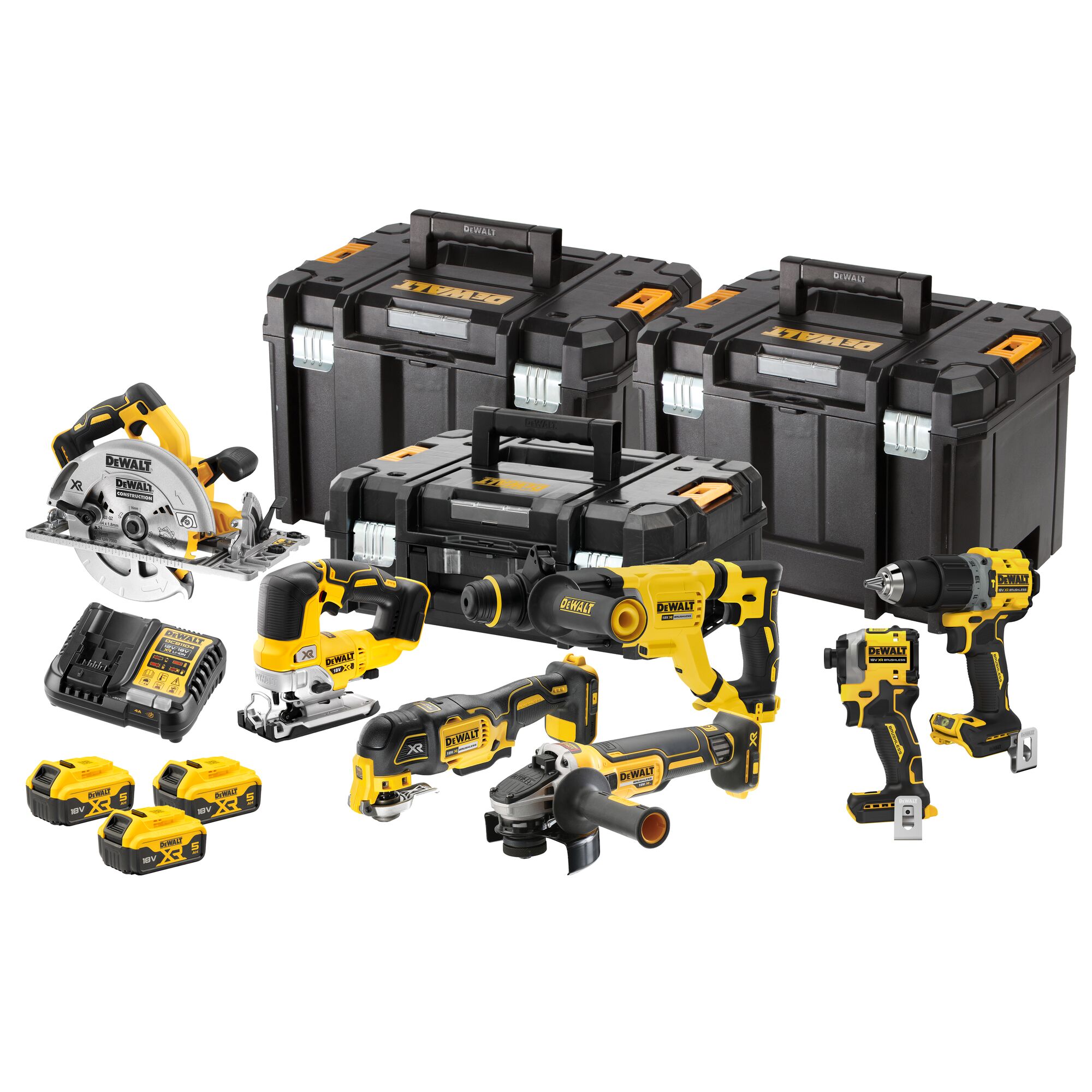 DeWalt 18V combiset 7-kit DCK706P3T-QW