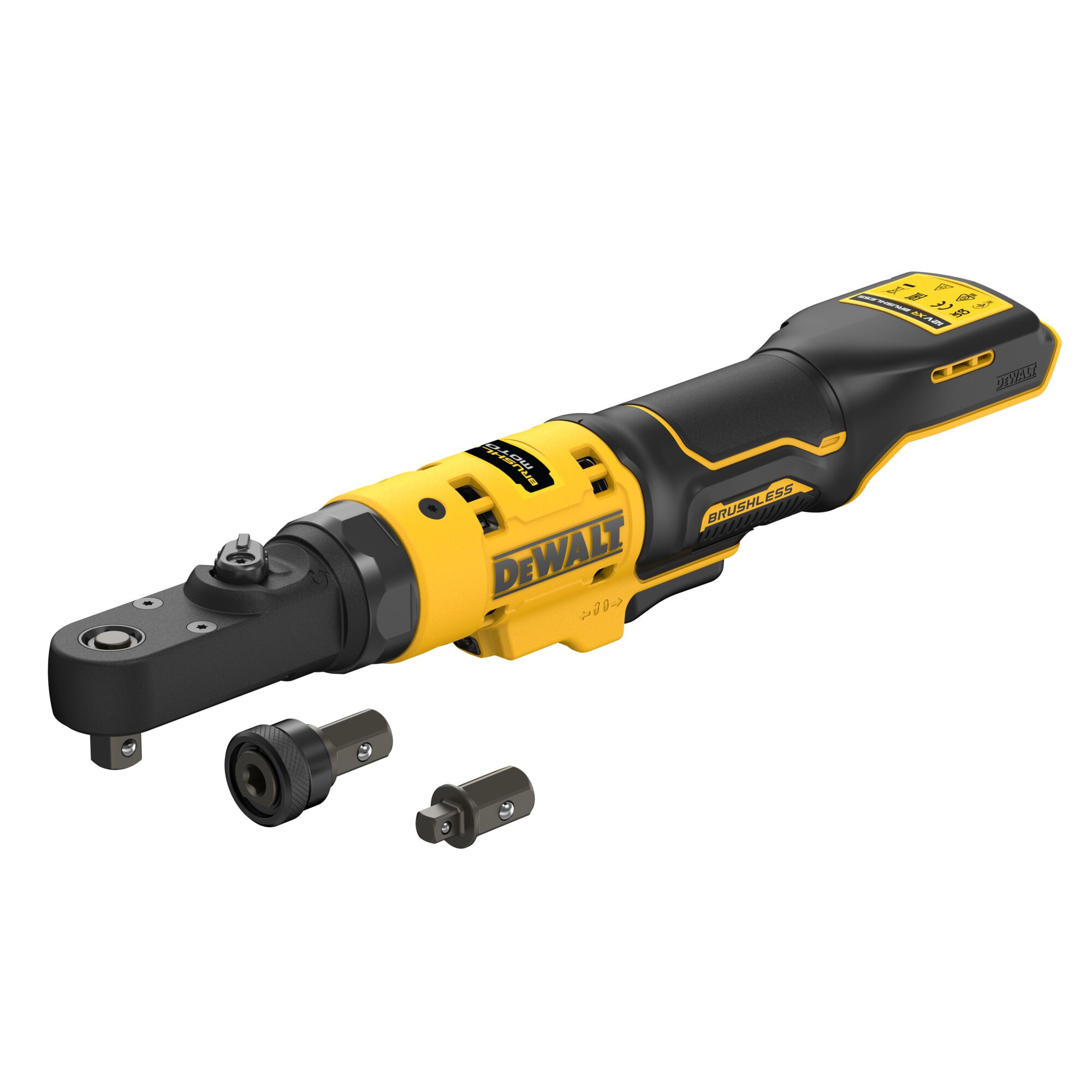 DeWalt 12V ratelsleutel 1/4″+ 3/8" + Hex 67Nm DCF500N-XJ
