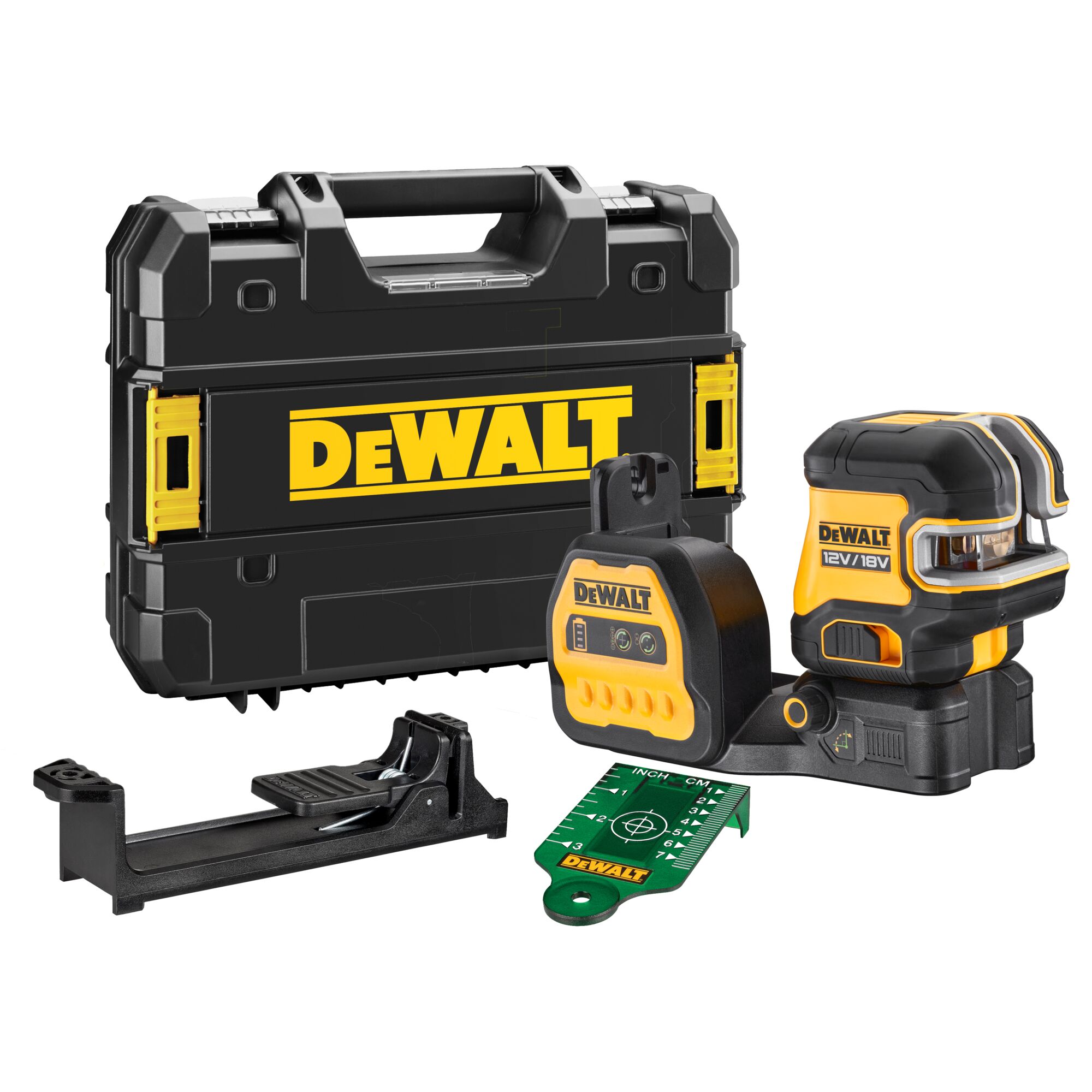 DeWalt 12-18V kruislijnlaser groen met 5 punten DCE825NG18-XJ