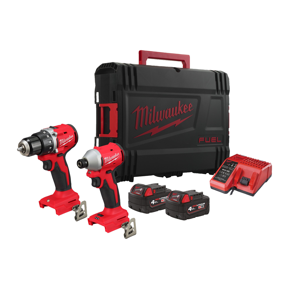 Milwaukee 18V combiset 2-kit compact M18 BLCPP2B-402C