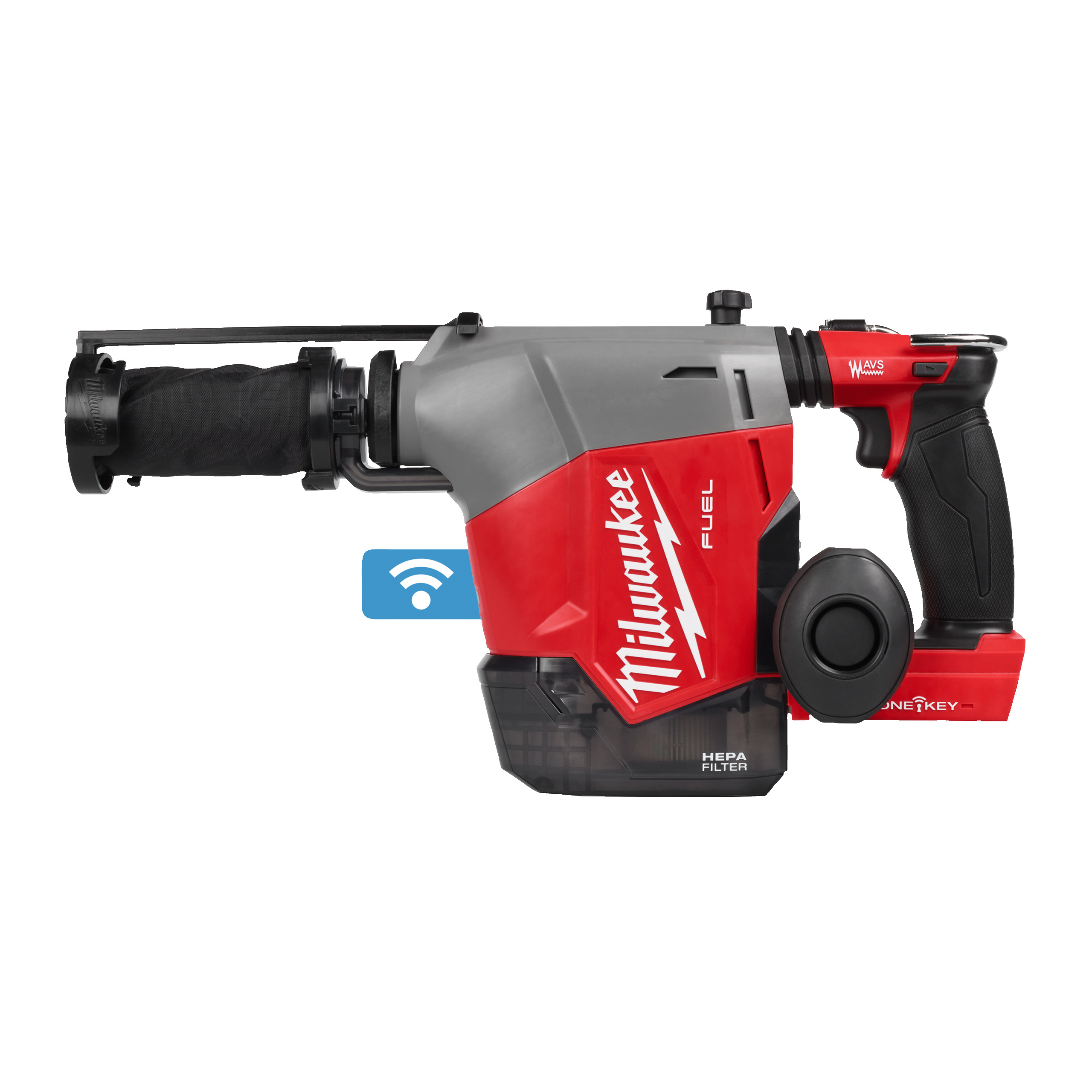 Milwaukee 18V boorhamer 16mm SDS-plus 2.3J FUEL bovenhands incl. stofafzuiging M18 FHAFOH16-0X