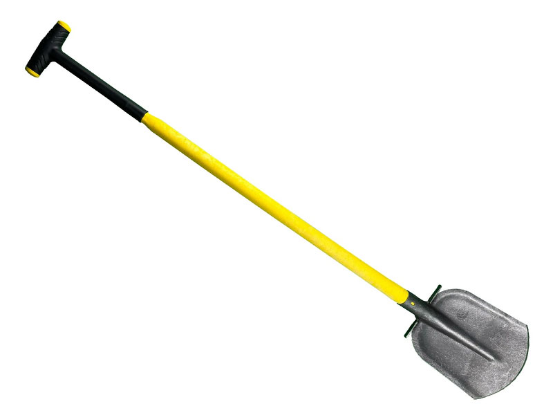 Schep glasfiber half gebogen 110 cm T-greep DeWit | Met opstap