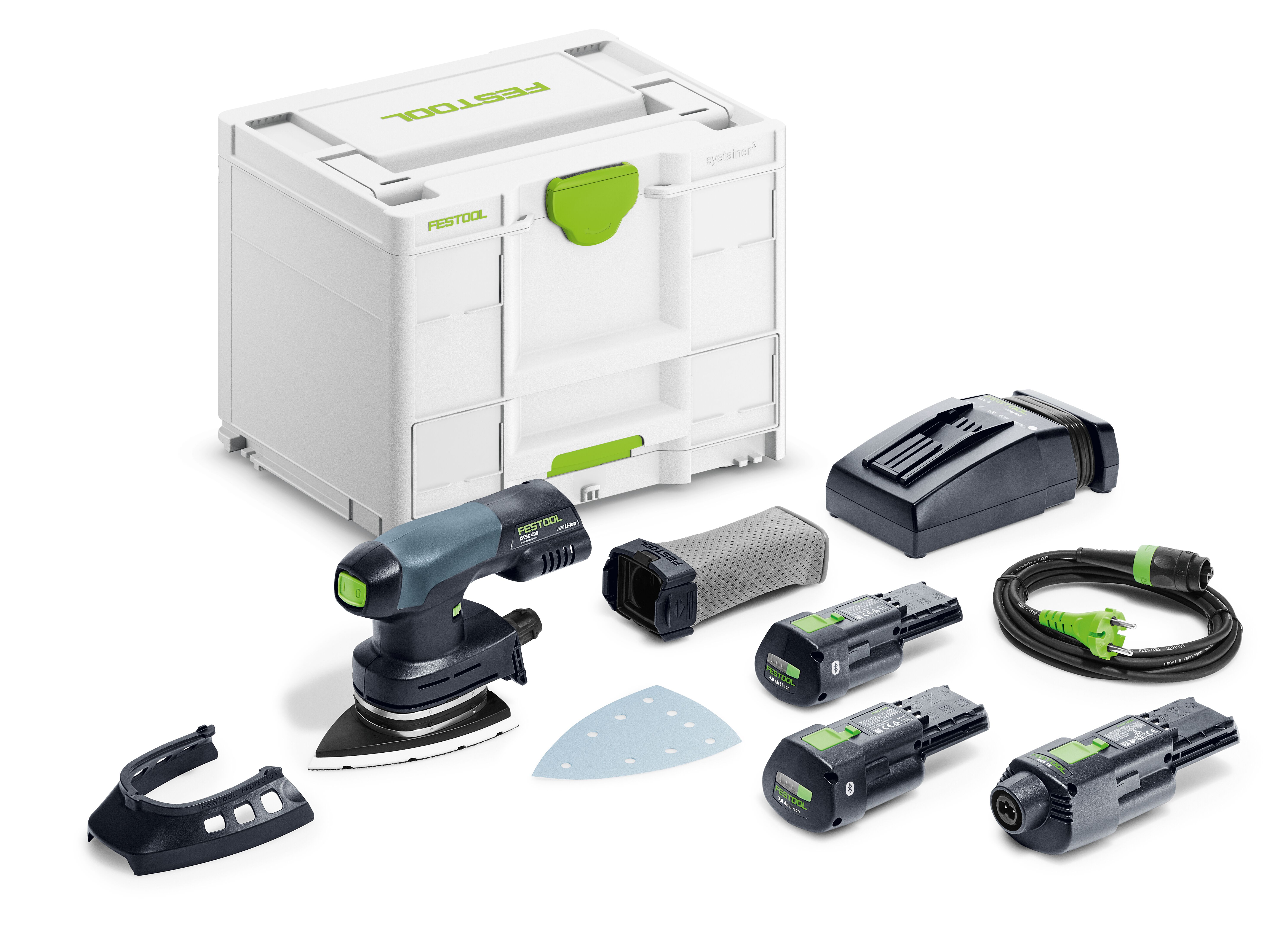 Festool 18V deltaschuurmachine ERGO DTSC 400 Li 3,0 I-Set