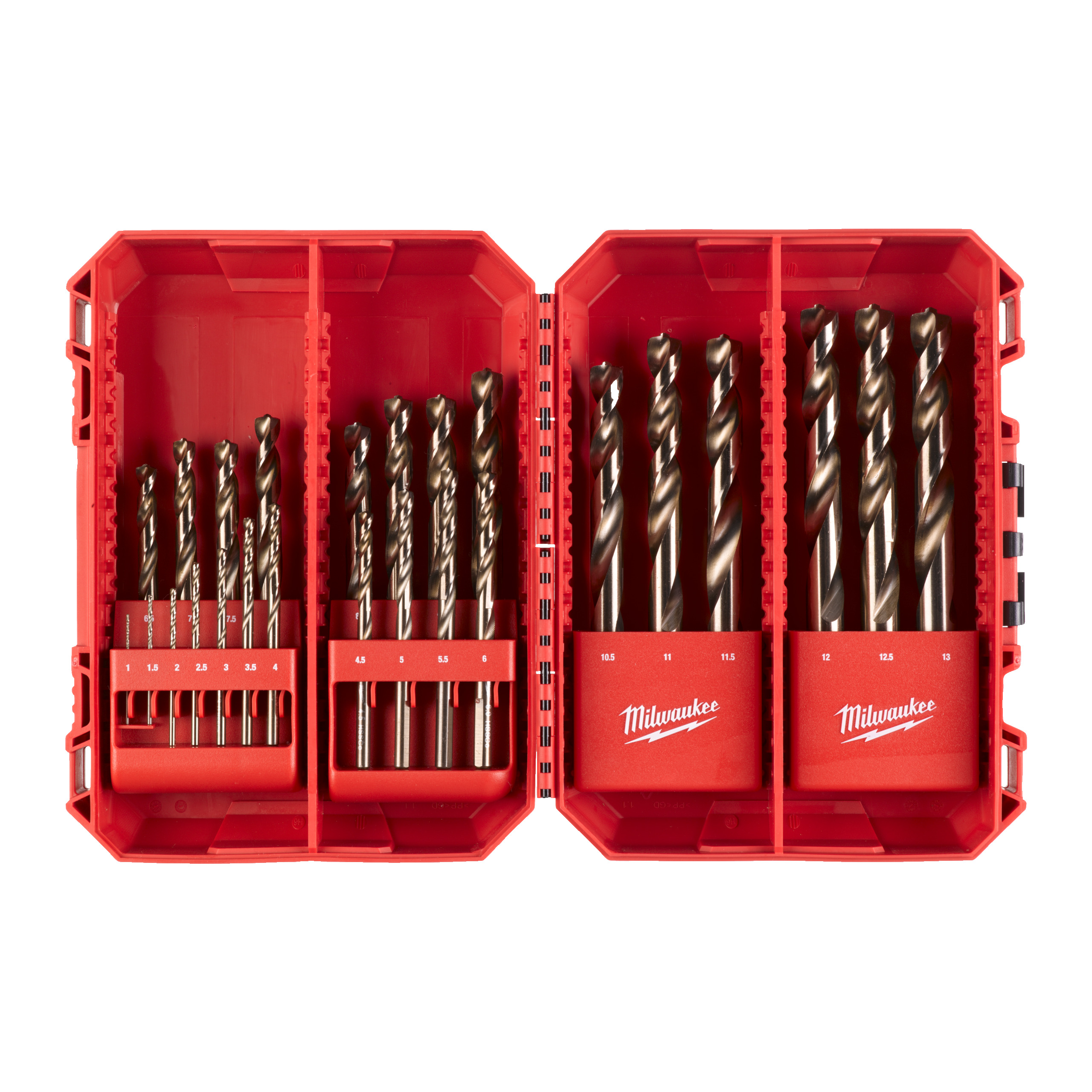 Milwaukee Metaalborenset HSS-Co RED Cobalt Packout ready (25-delig)