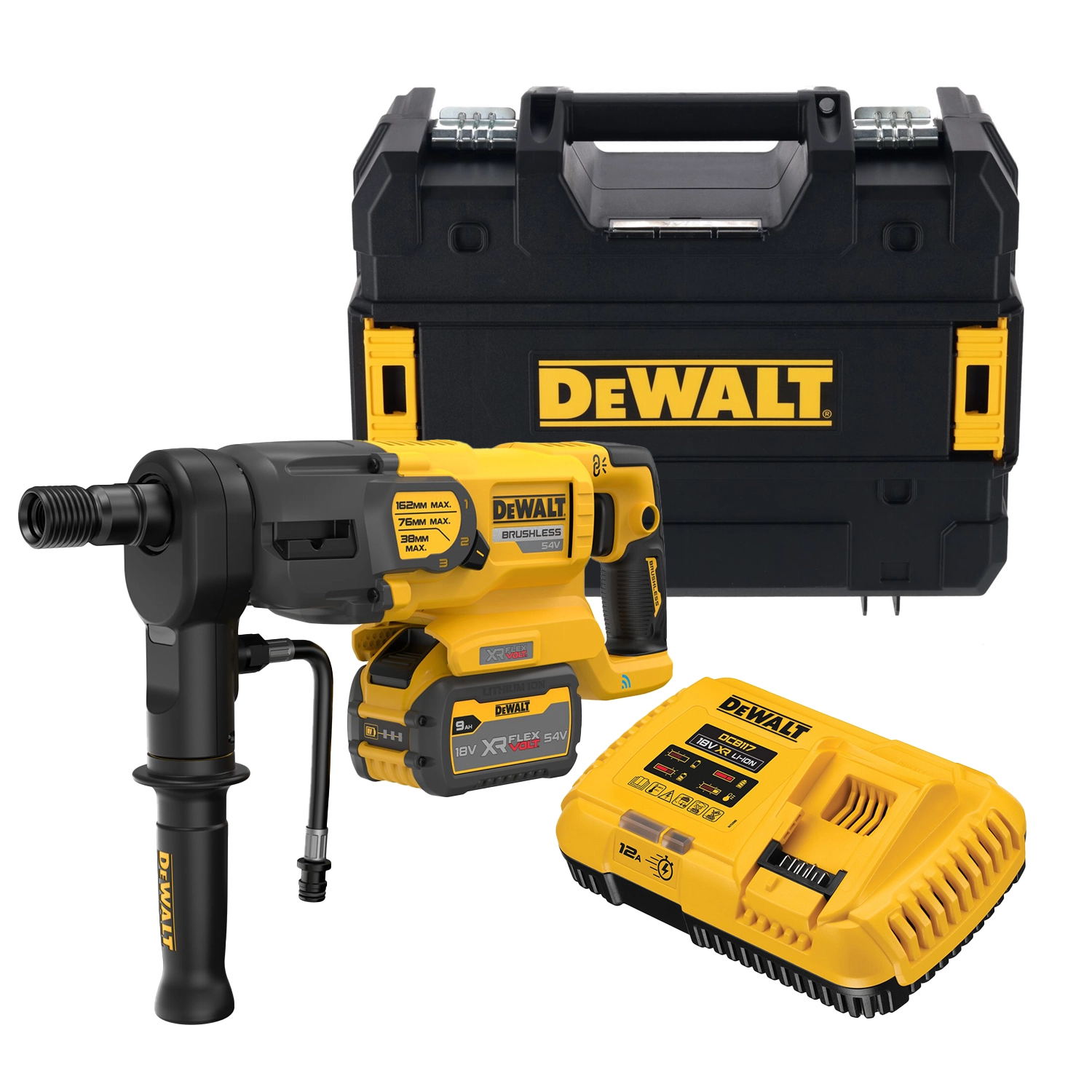 DeWalt 54V Diamantboor 162mm 2x 9.0Ah DCD150X2-QW