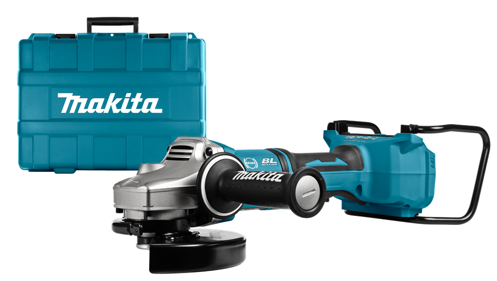 Makita haakse slijper 180mm DGA700ZKX1 2x18V rem dodemans