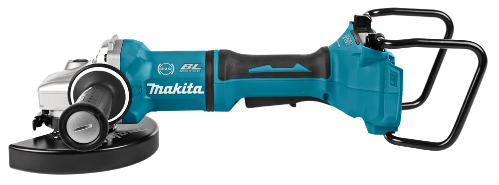 147973_Makita_2x18V_haakse_slijper_180mm_rem_dodemansknop_DGA700ZKX1_p3