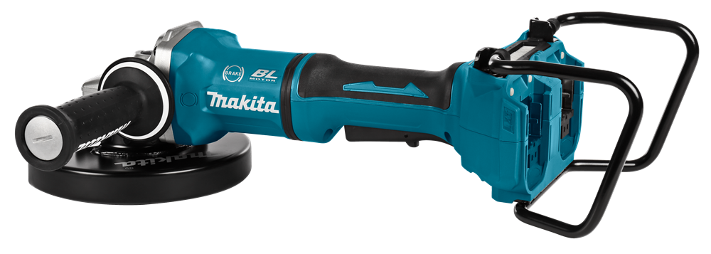 147973_Makita_2x18V_haakse_slijper_180mm_rem_dodemansknop_DGA700ZKX1_p4