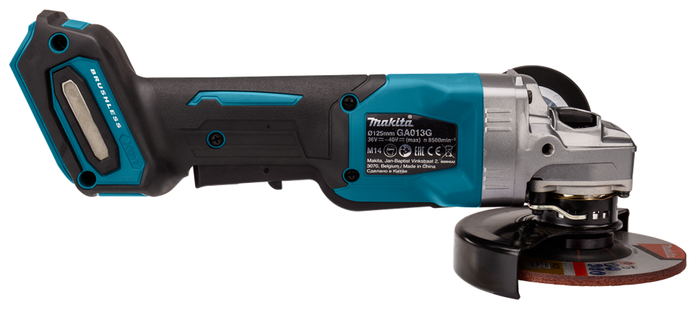 147975_Makita_40V_haakse_slijper_125mm_rem_dodemansschakelaar_GA013GZ_p5
