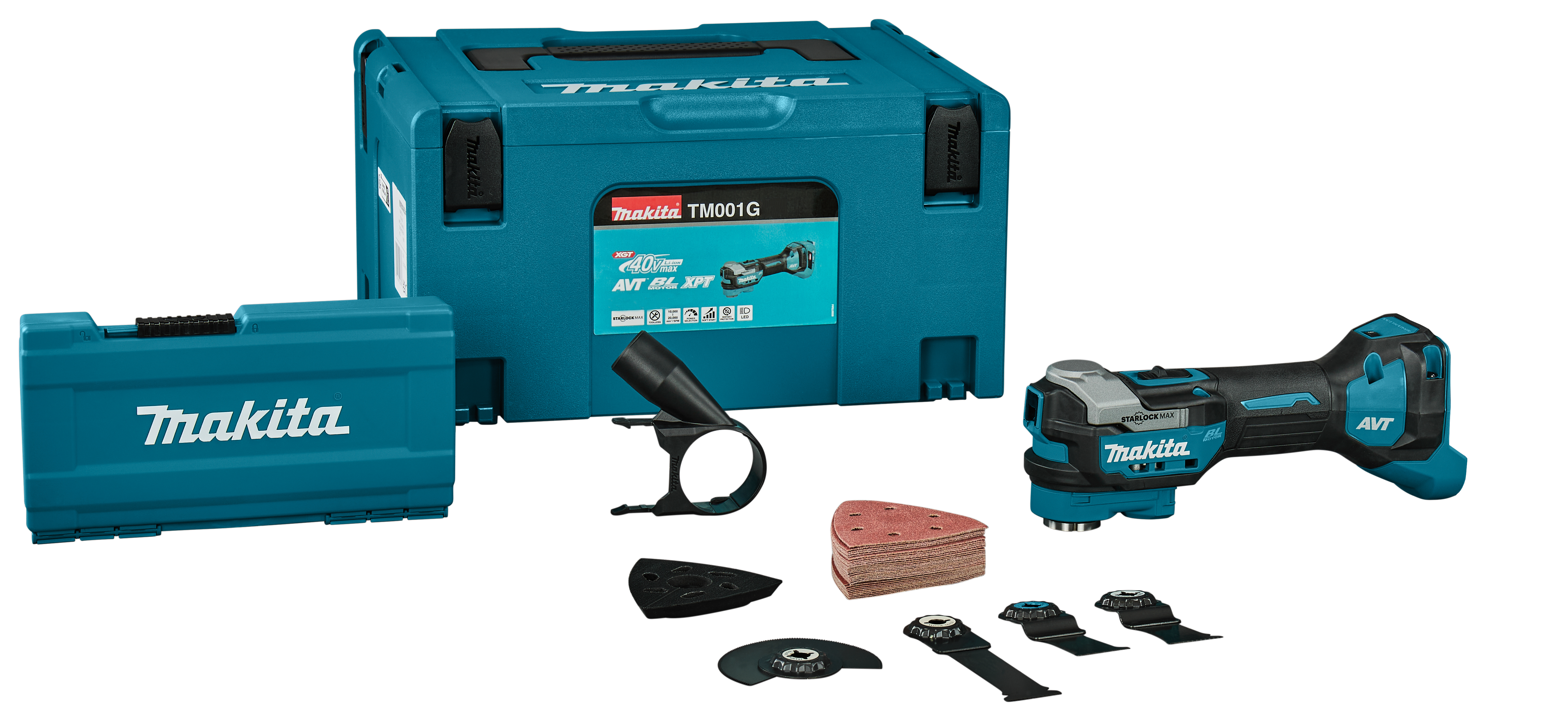 Makita 40V multitool Starlock Max AVT Mbox acc set TM001GZ03