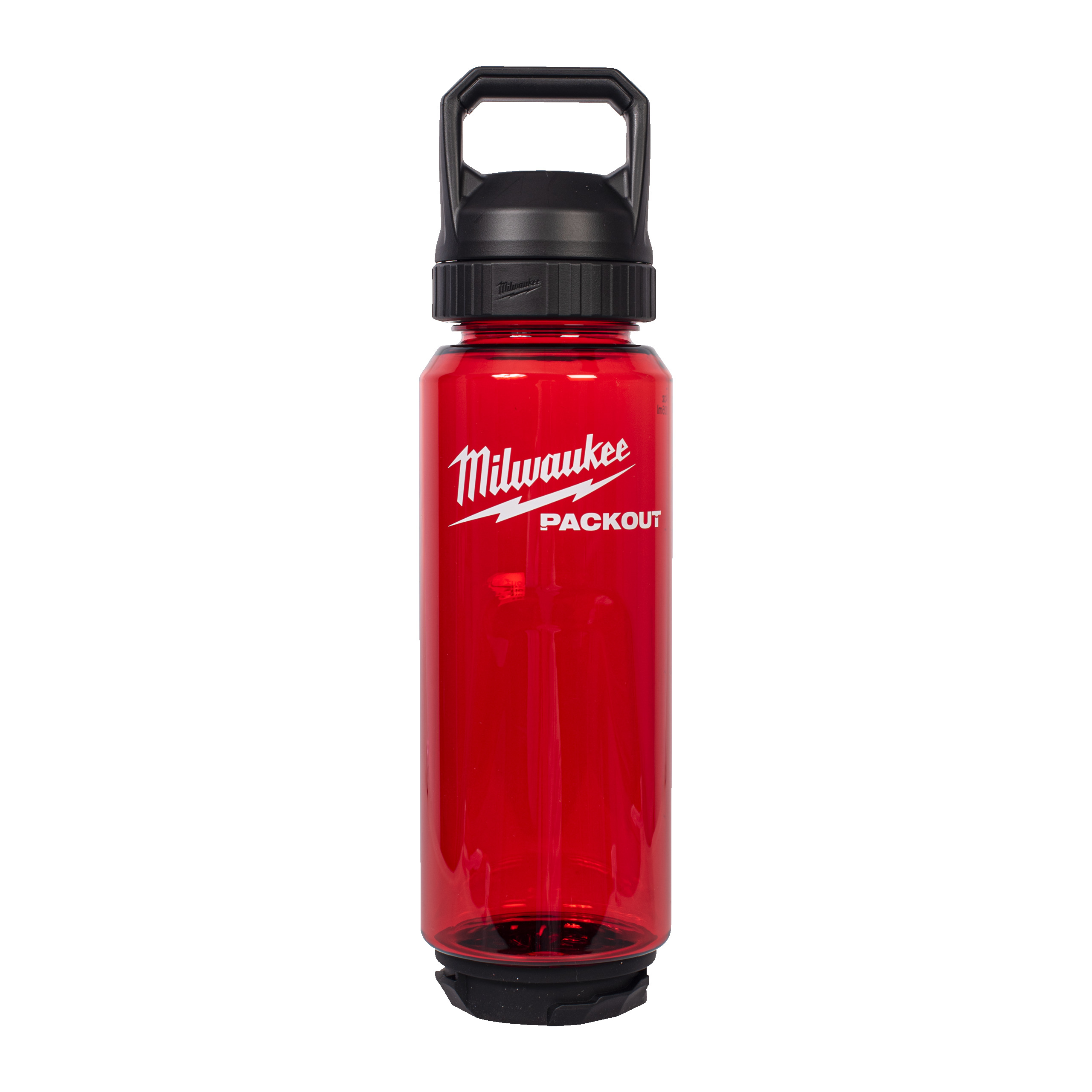 Milwaukee PACKOUT plastic fles 1005ml met dop rood
