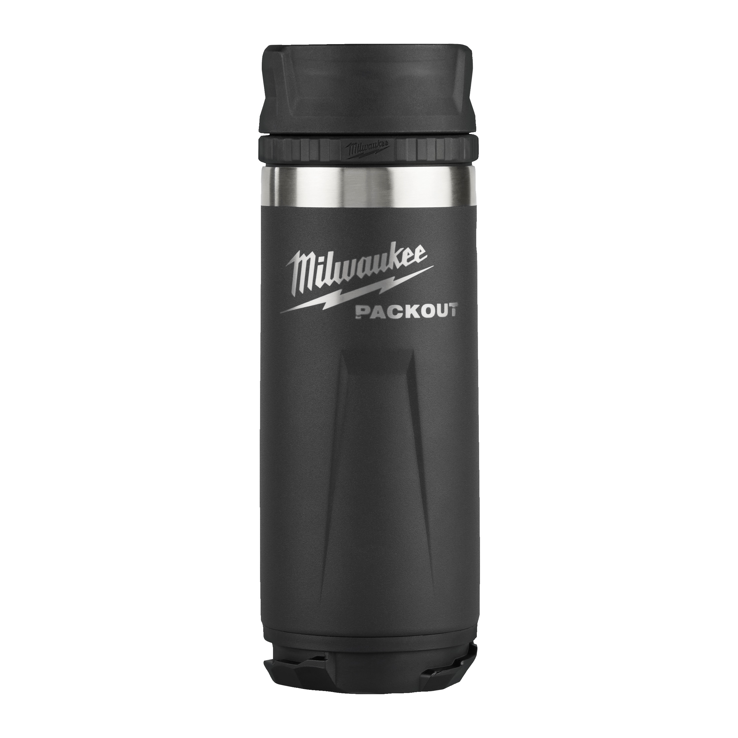 Milwaukee PACKOUT thermosfles 532ml met drinkdop zwart