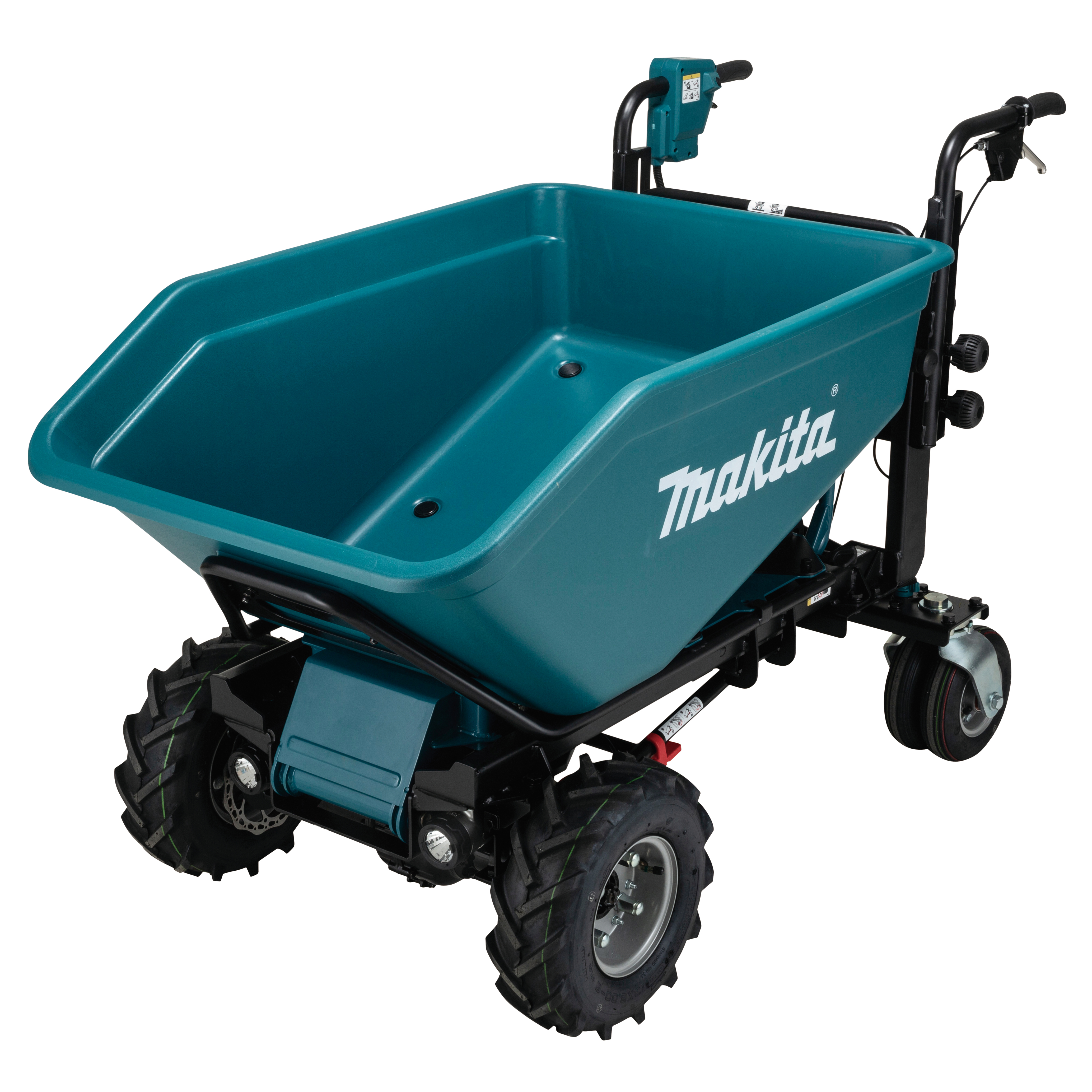 Makita dumper DCU602Z 2x18V met elektrisch kiepbare bak