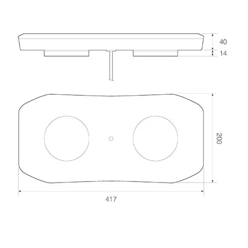 148269_LED_zwaailampbalk_amber_417_mm_met_magneetmontage_p2