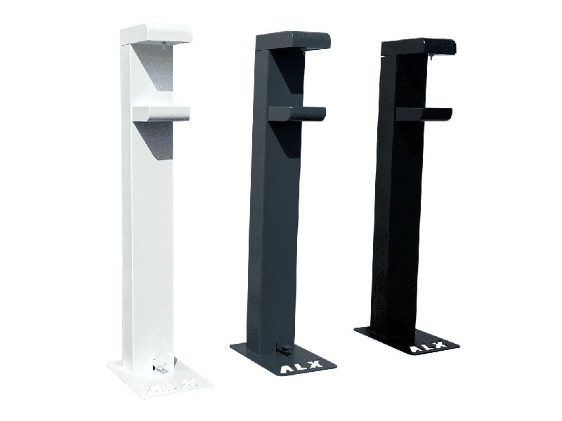 Zonnebrandpaal staand met voetbediening