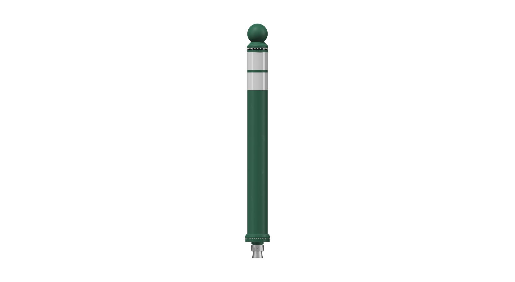 Pole Cone Traffic DK-7 870 × ø 80 mm – Groen/Wit+ Kop