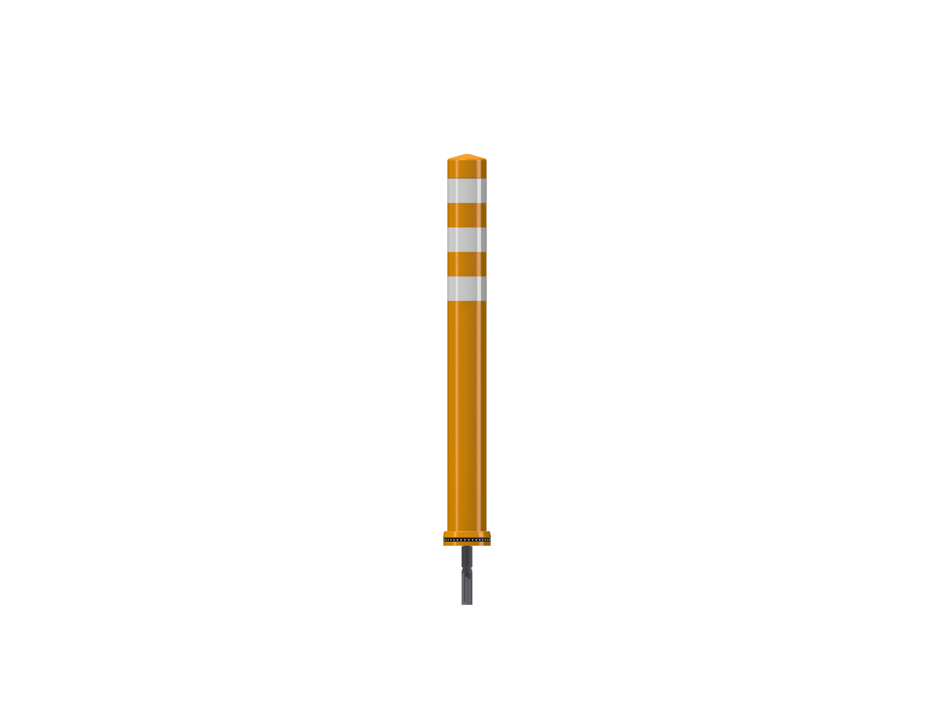 Pole Cone Traffic NSE 800 × ø 80 mm – Oranje/Wit
