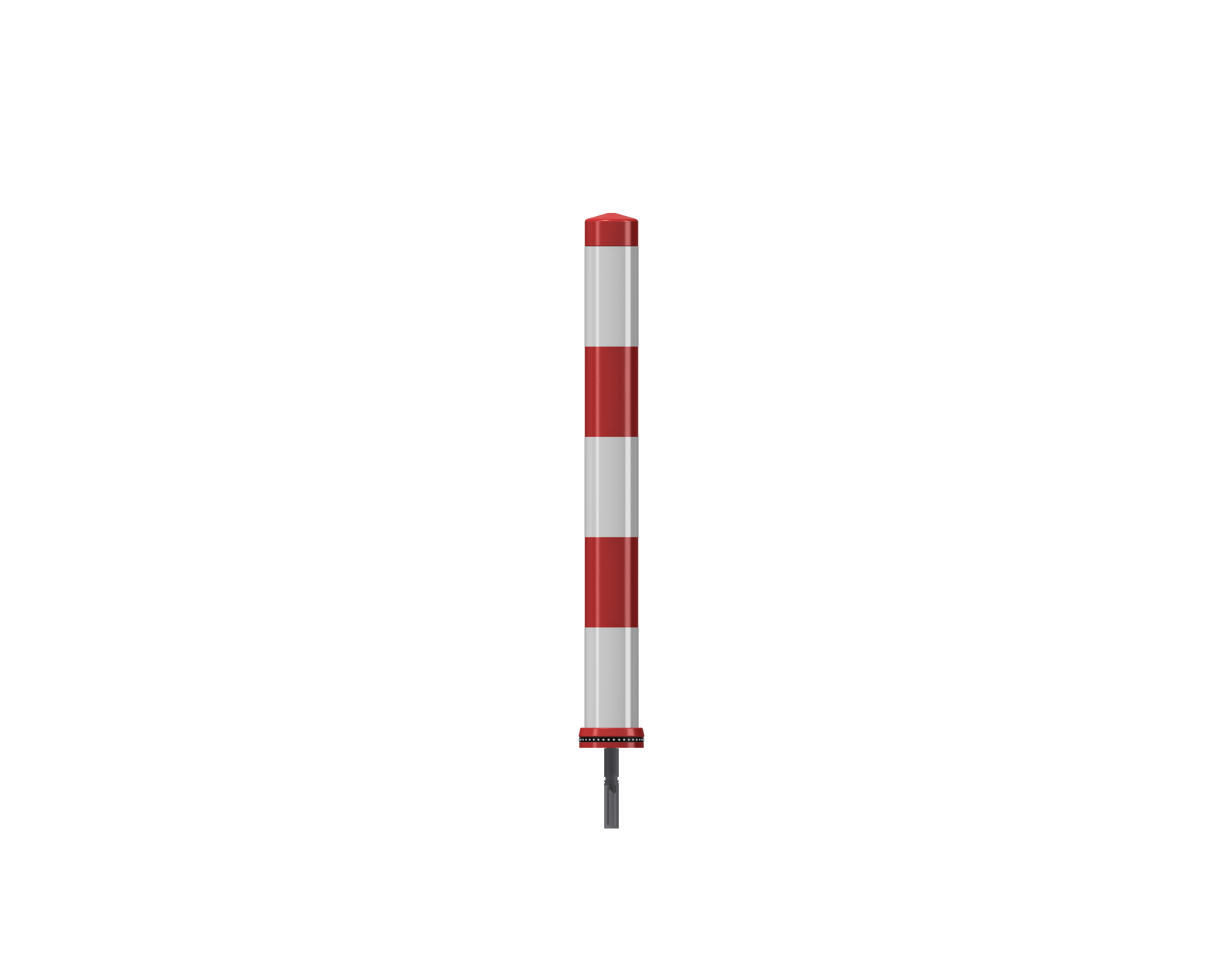 Pole Cone Traffic NSE 800 × ø 80 mm – Rood/Wit