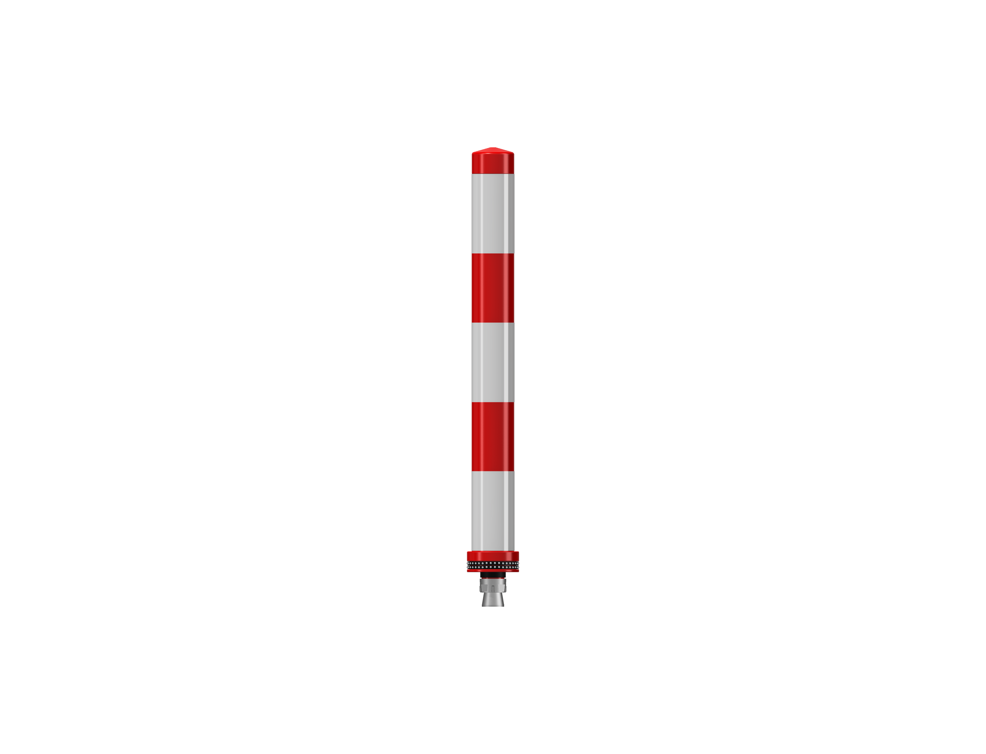 Pole Cone Traffic NS 800 × ø 80 mm – Rood/Wit
