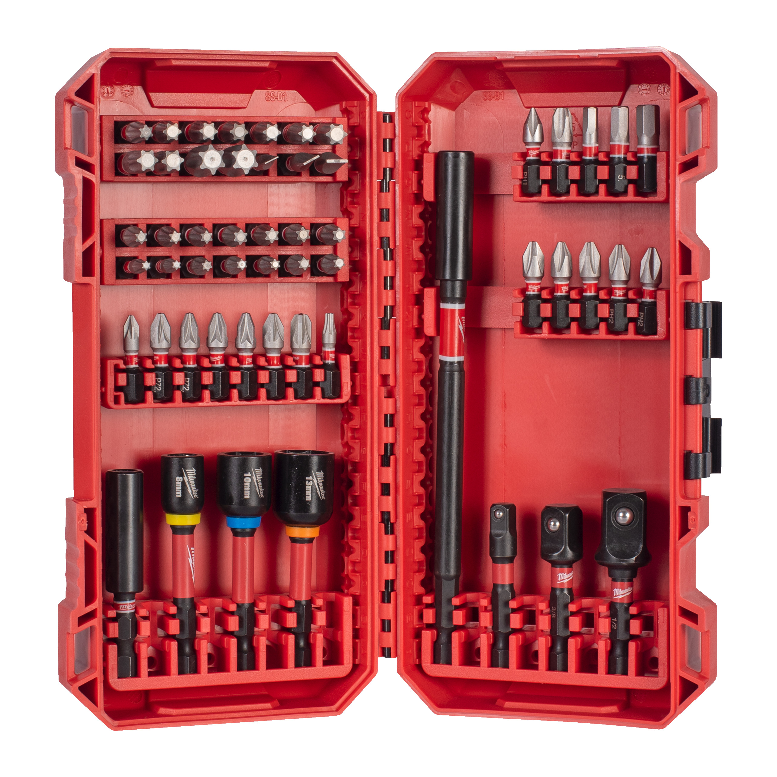 149302_Milwaukee_Schroefbitset_SHOCKWAVE_54_delig__bits_en_doppen_Packout_ready_p1