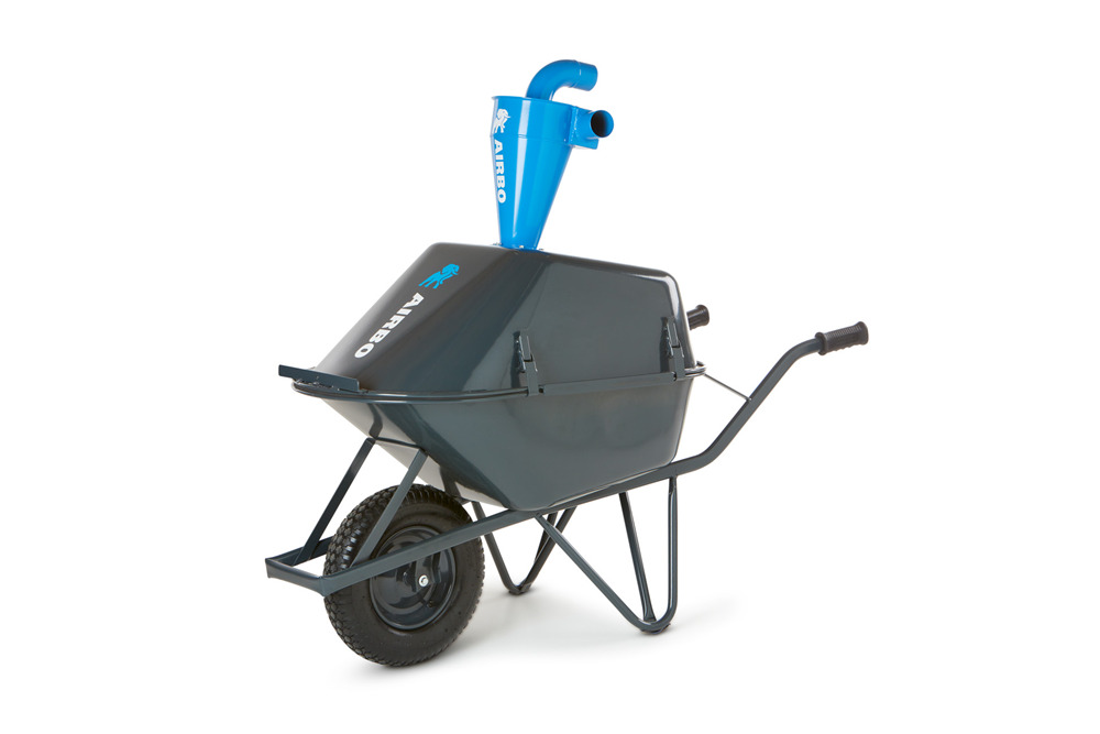 AIRBO Voorafscheider HE120L 120L kruiwagen staal